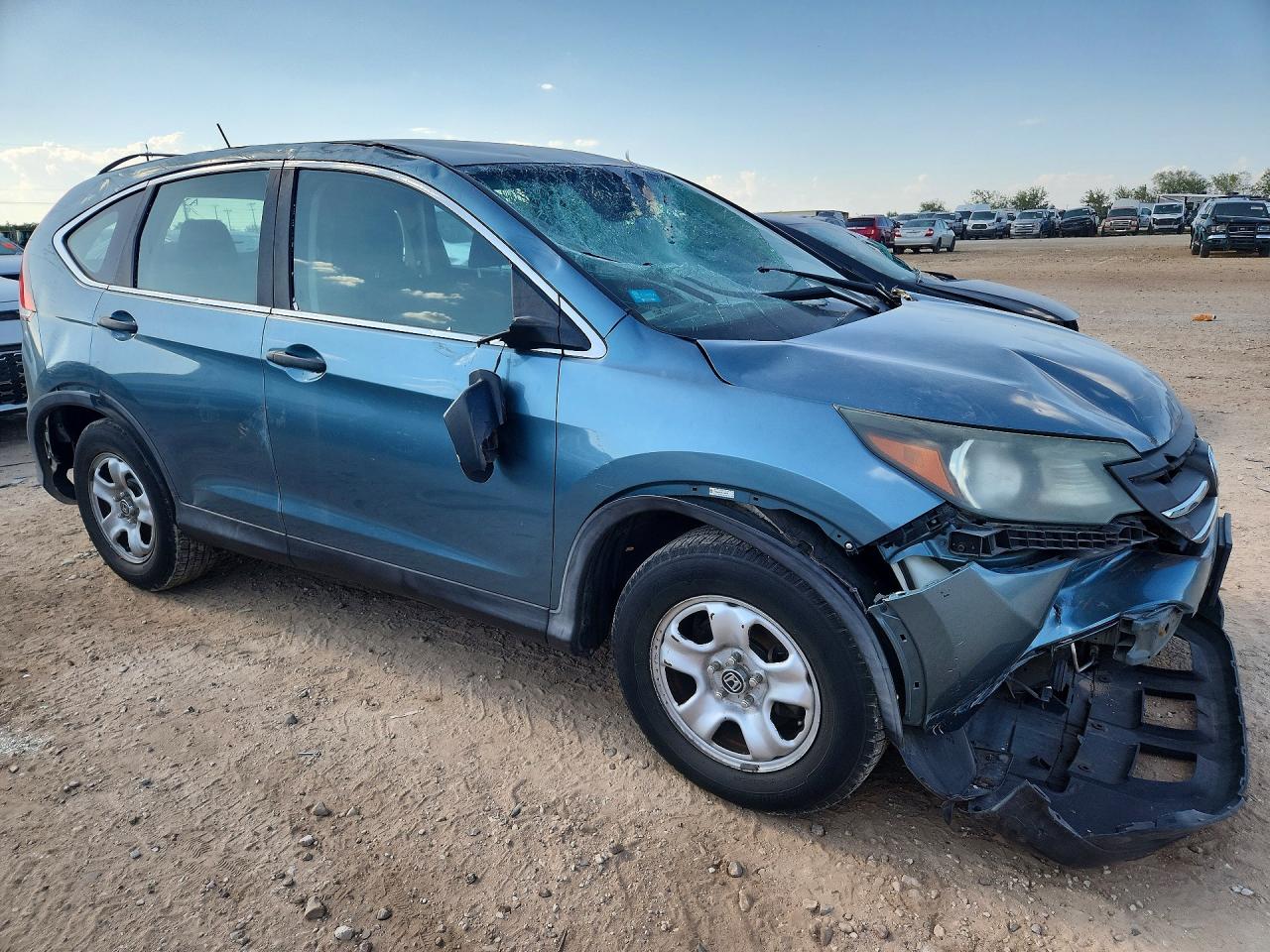 2013 Honda Cr-v Lx Синий vin: 5J6RM3H34DL038339
