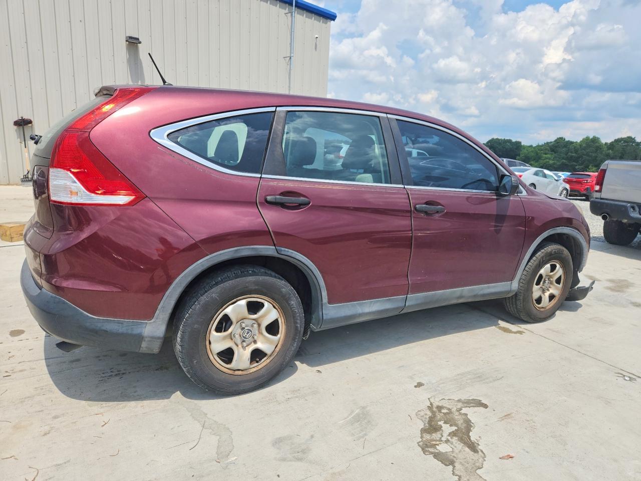 2013 Honda Cr-v Lx Burgundy vin: 5J6RM3H34DL041337
