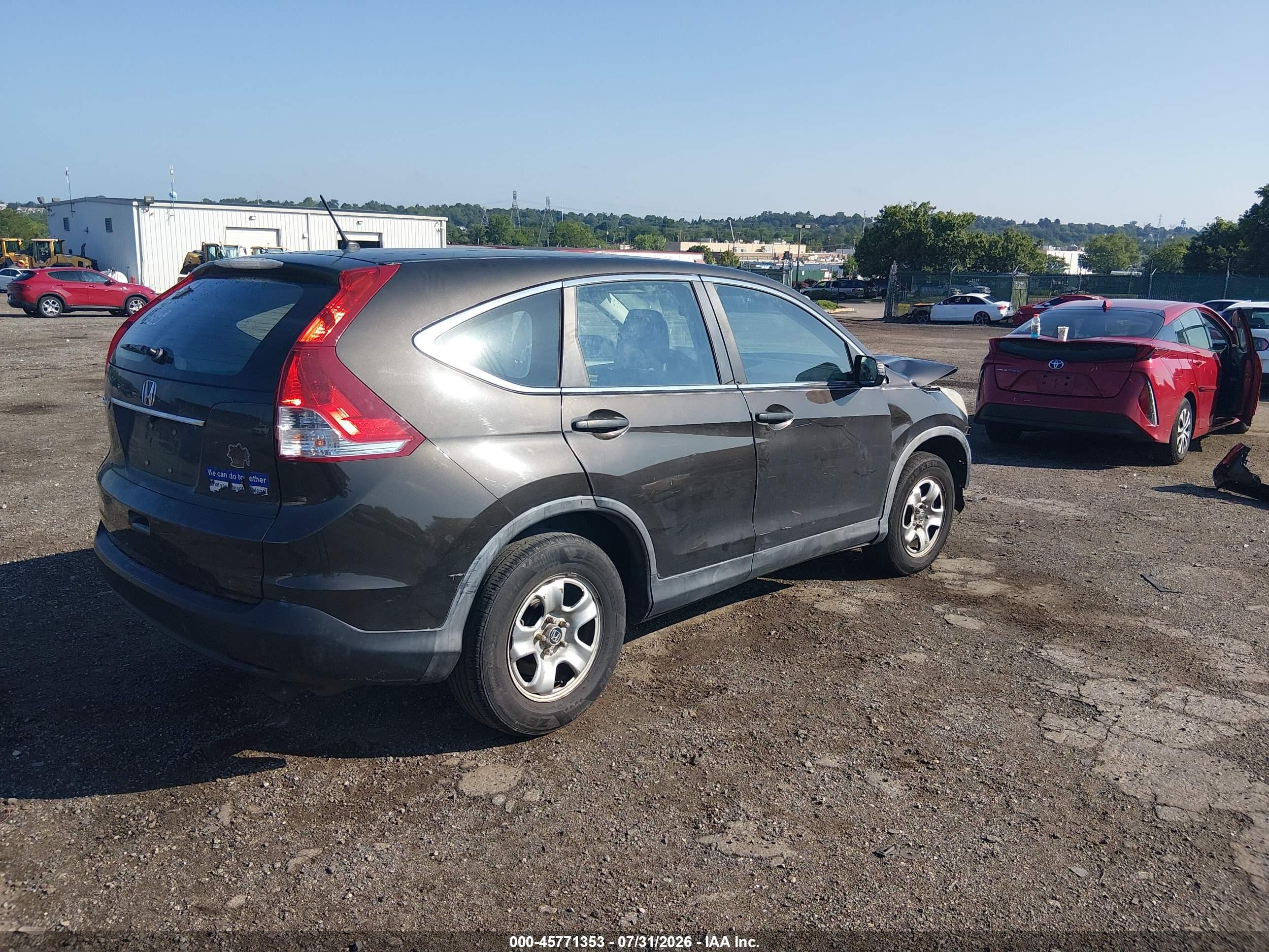 2013 Honda Cr-v Lx Black vin: 5J6RM3H34DL044352