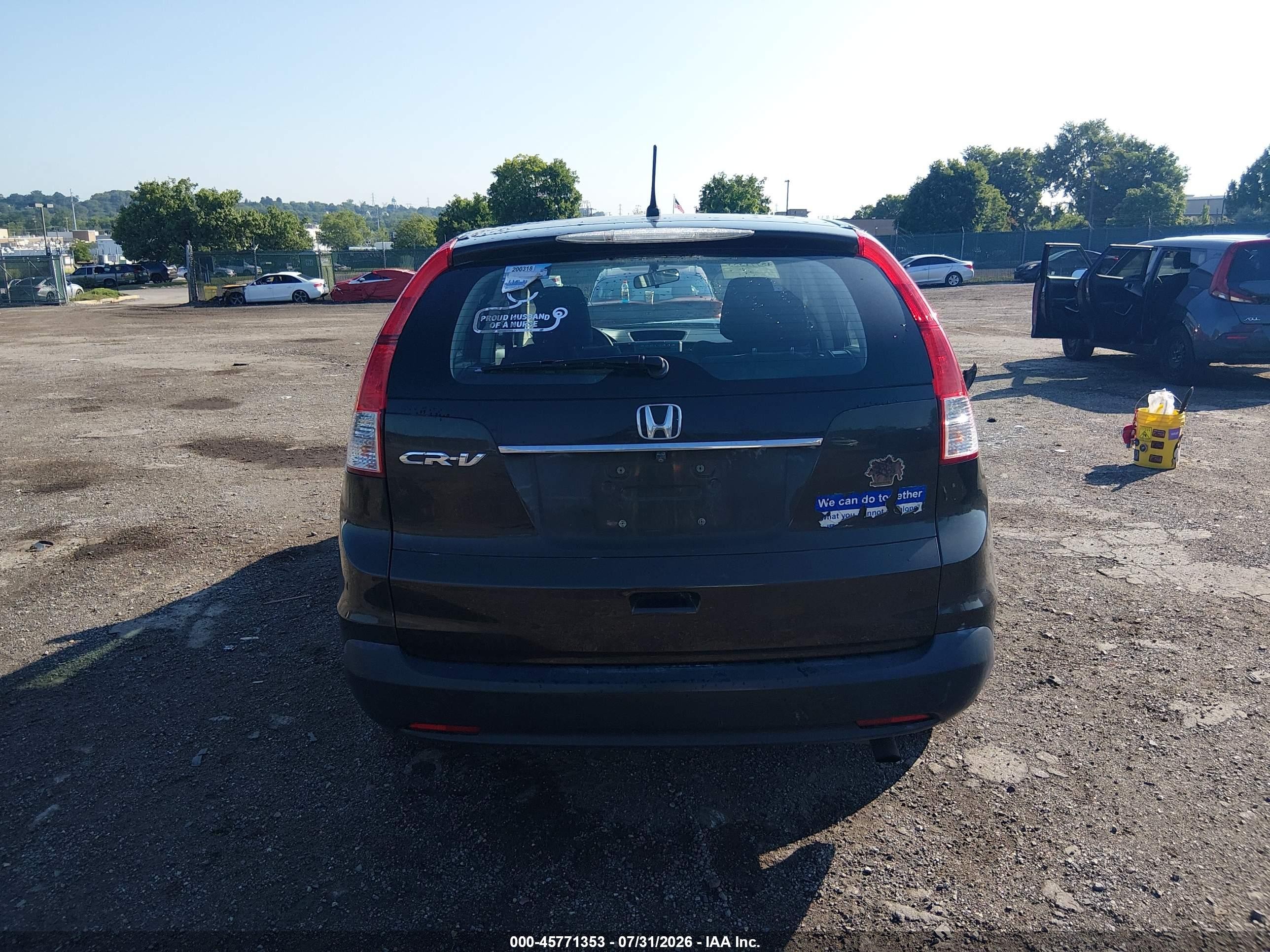 2013 Honda Cr-v Lx Black vin: 5J6RM3H34DL044352