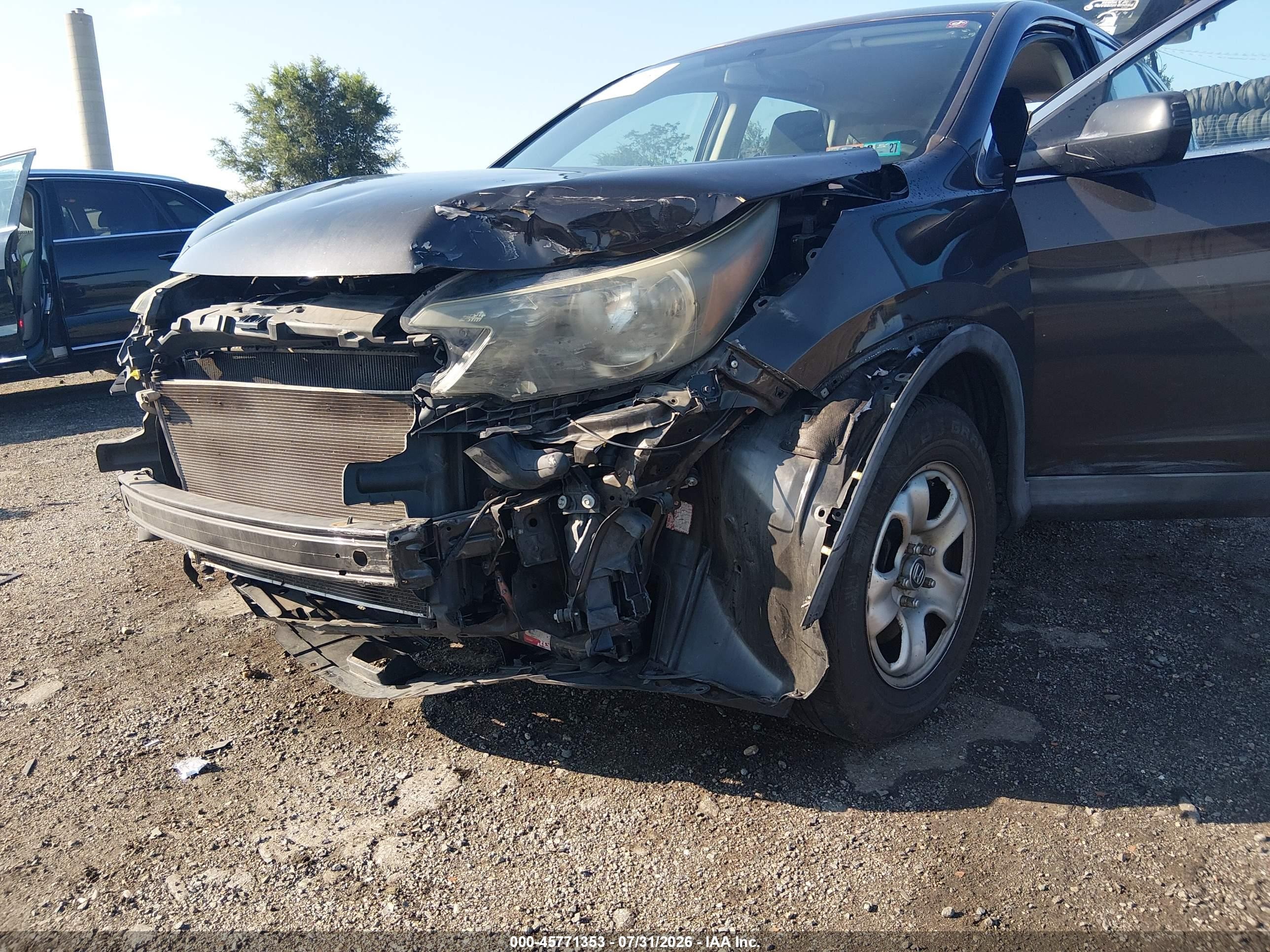 2013 Honda Cr-v Lx Black vin: 5J6RM3H34DL044352