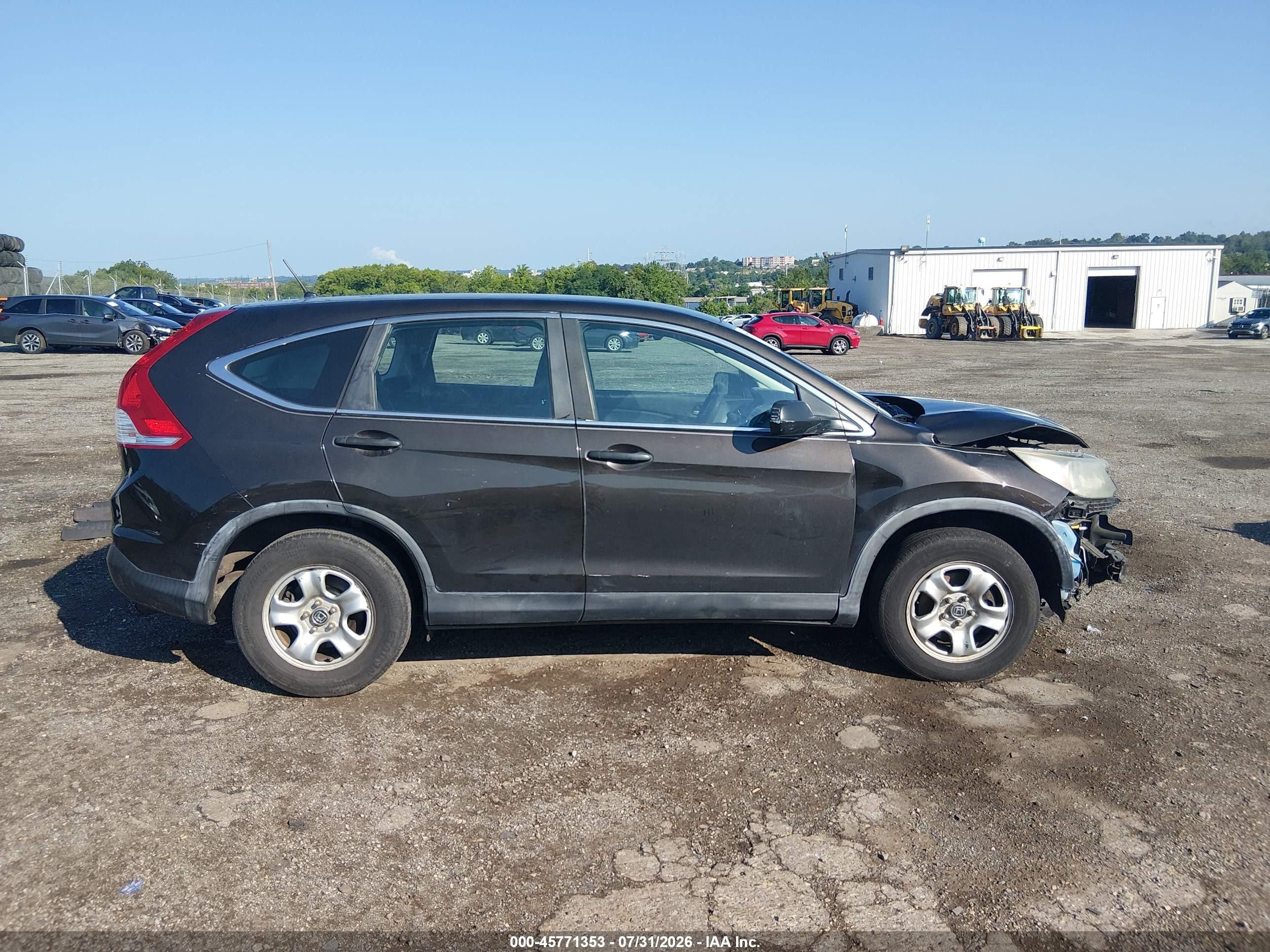 2013 Honda Cr-v Lx Black vin: 5J6RM3H34DL044352