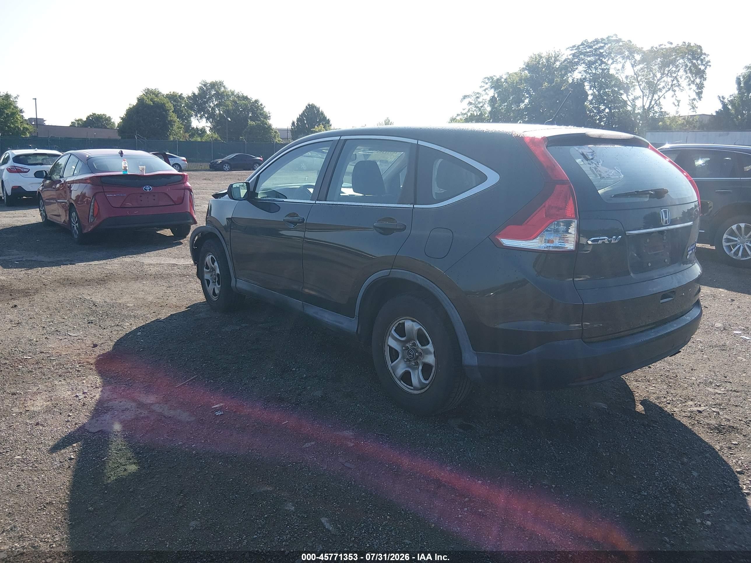 2013 Honda Cr-v Lx Black vin: 5J6RM3H34DL044352