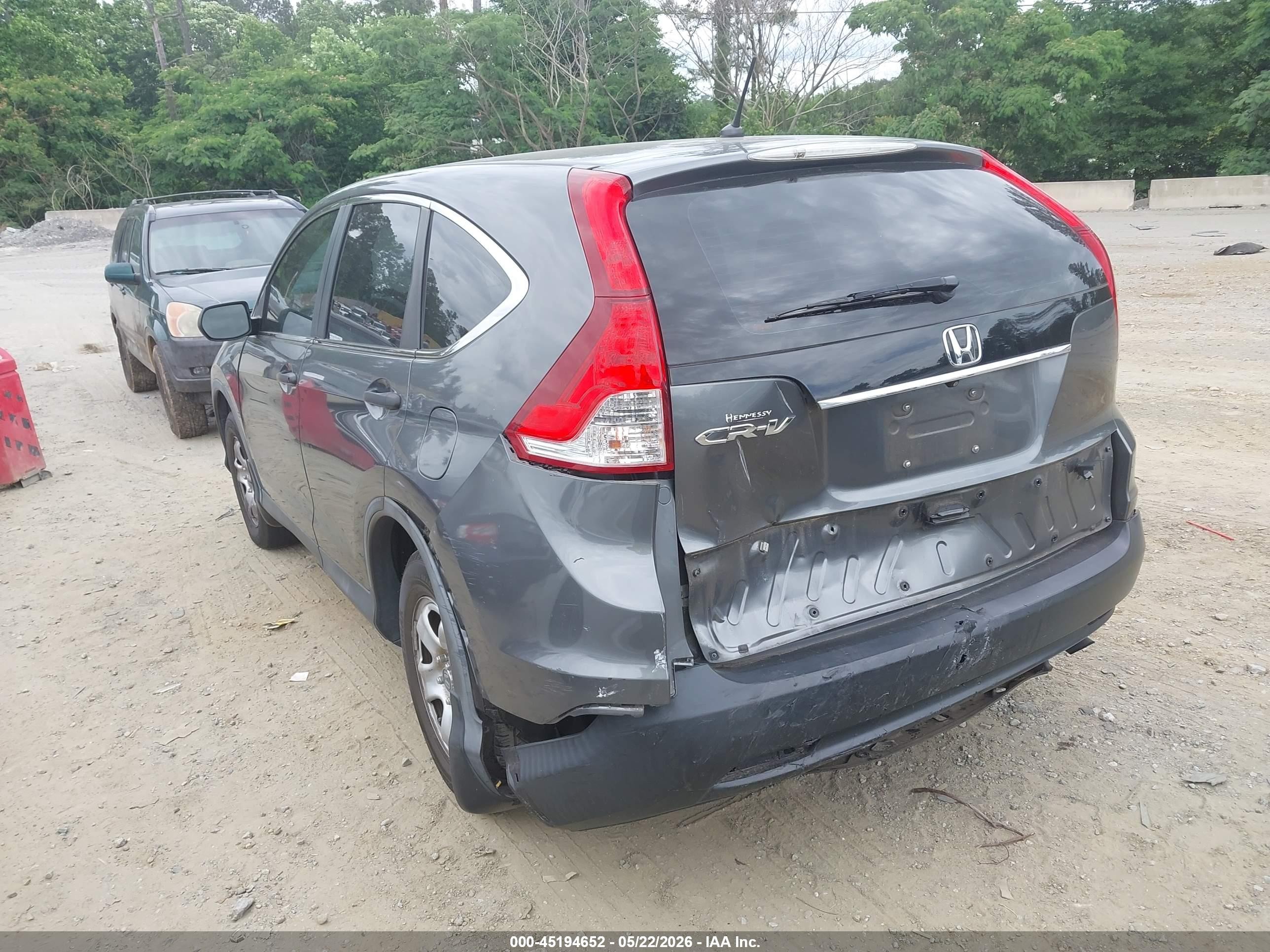 2014 Honda Cr-v Lx Gray vin: 5J6RM3H34EL002684