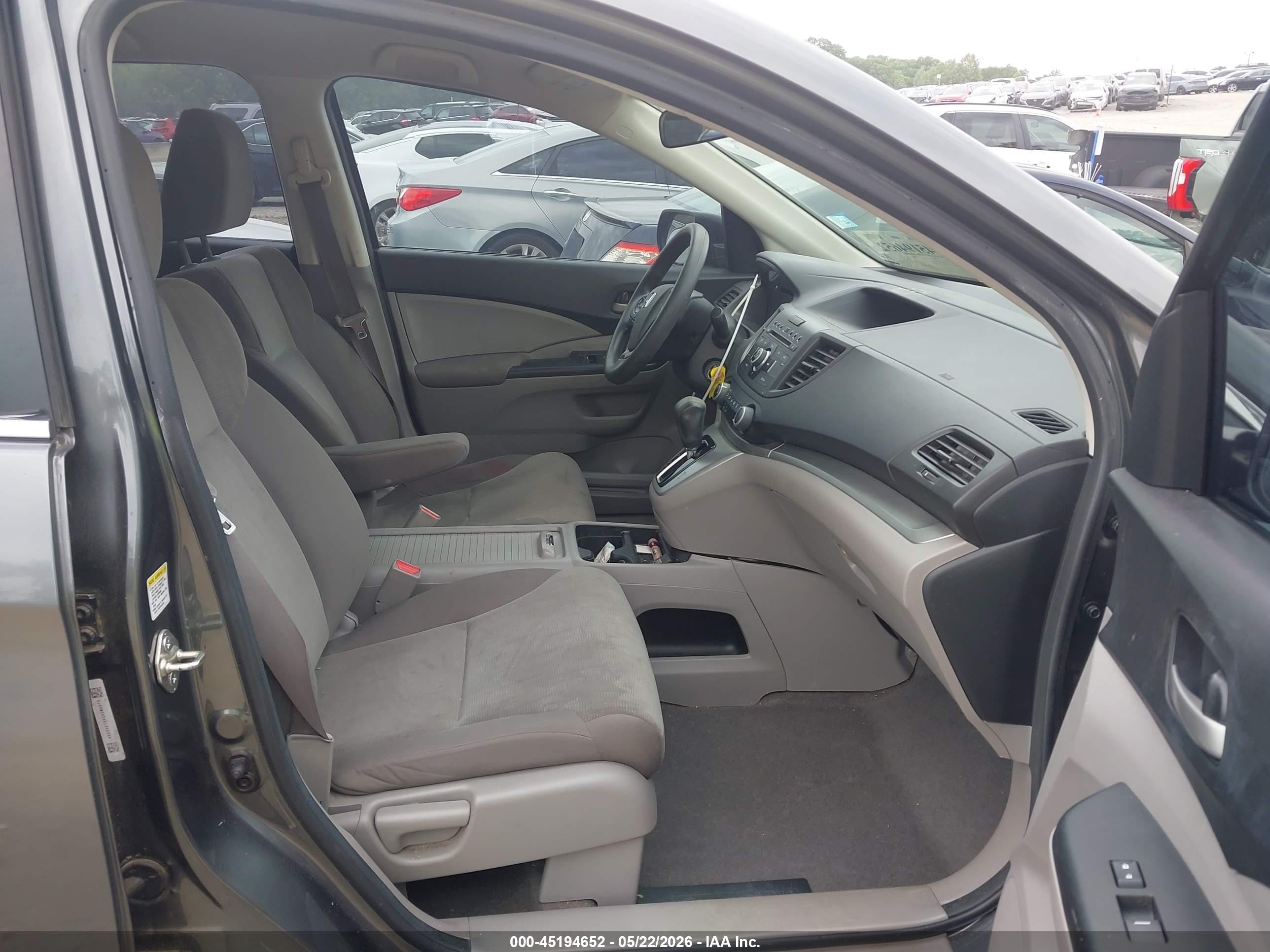 2014 Honda Cr-v Lx Gray vin: 5J6RM3H34EL002684