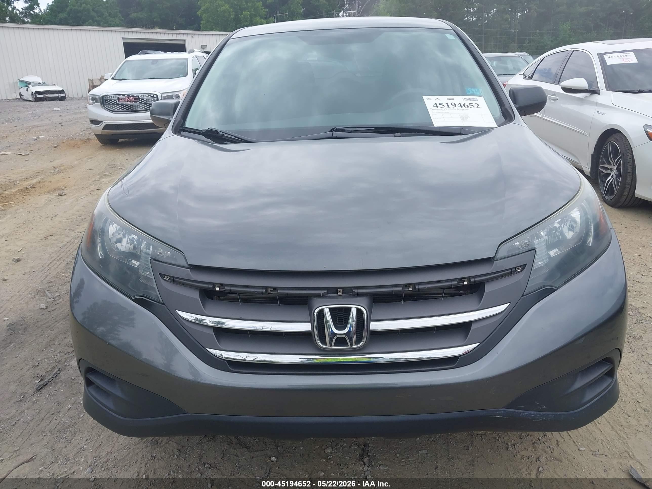 2014 Honda Cr-v Lx Gray vin: 5J6RM3H34EL002684