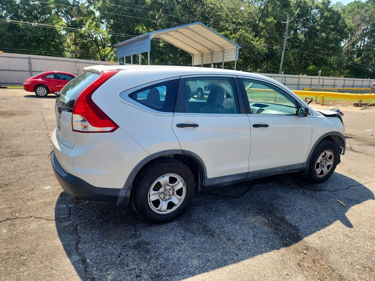 2014 Honda Cr-v Lx White vin: 5J6RM3H34EL004368