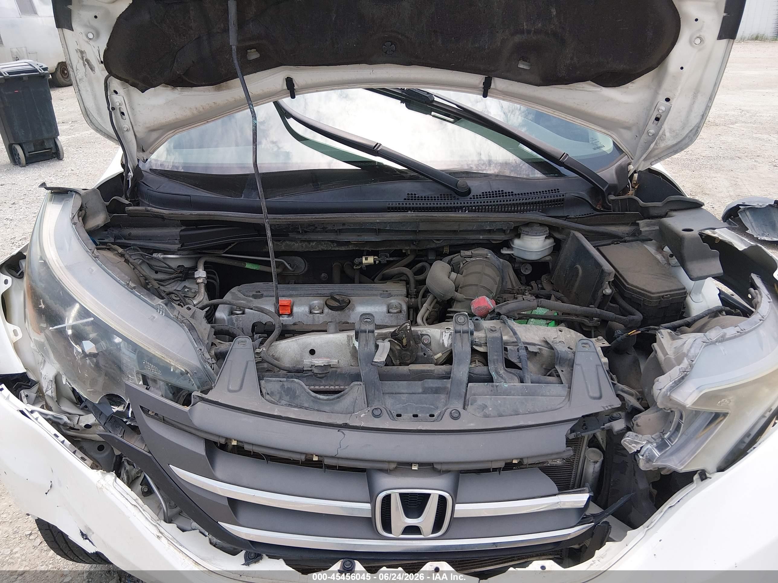 2014 Honda Cr-v Lx White vin: 5J6RM3H34EL005357