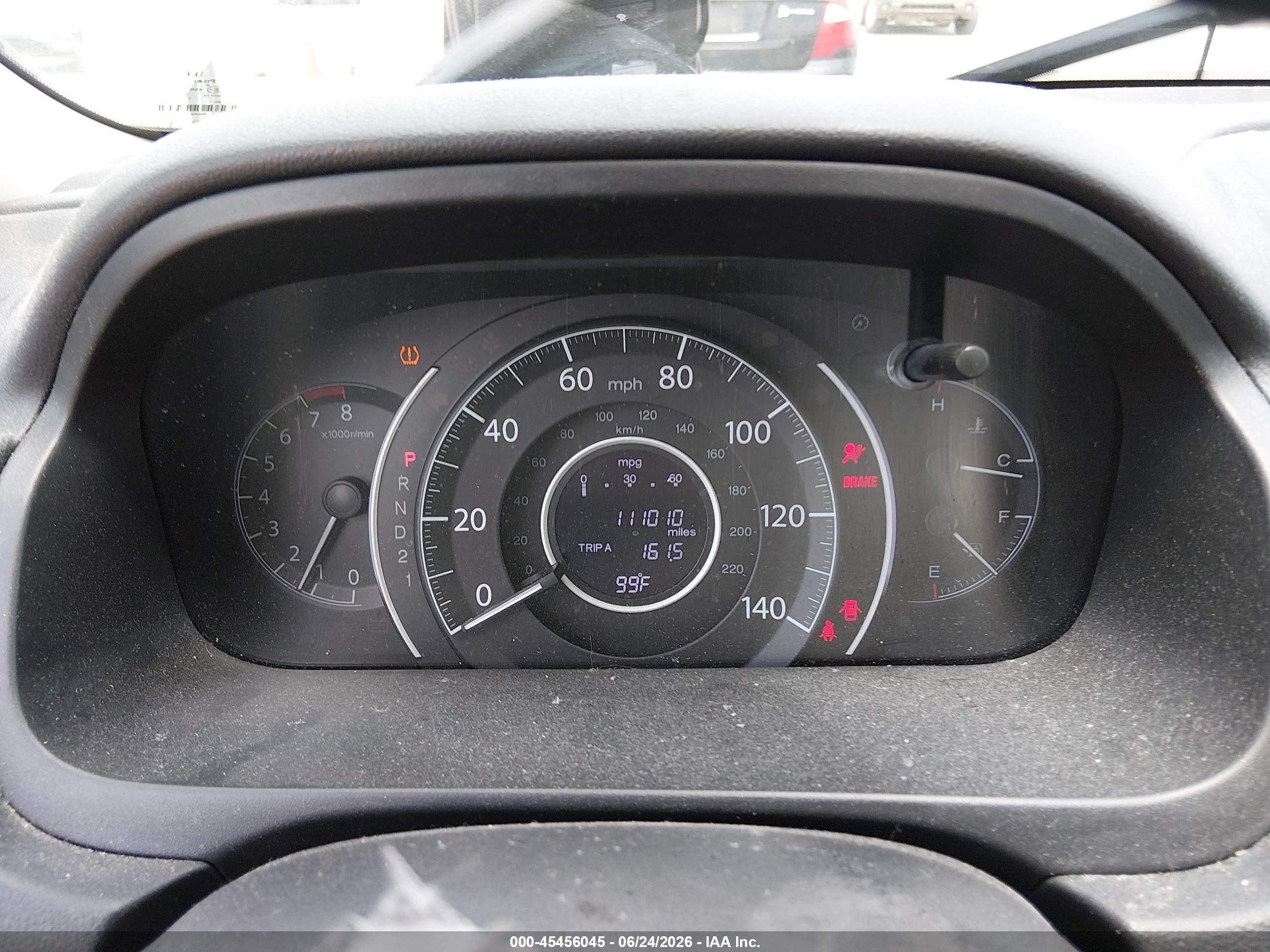 2014 Honda Cr-v Lx White vin: 5J6RM3H34EL005357