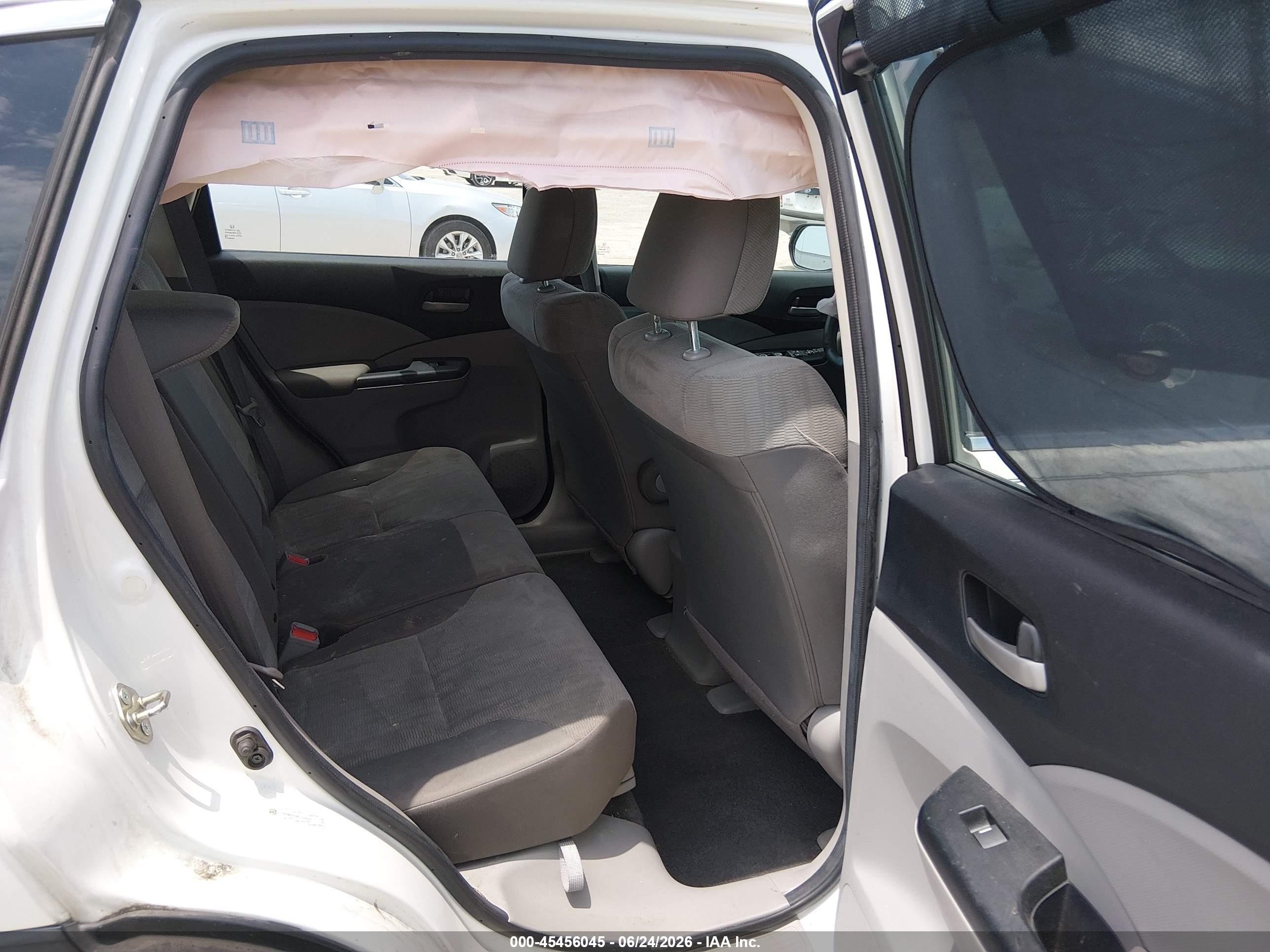 2014 Honda Cr-v Lx White vin: 5J6RM3H34EL005357