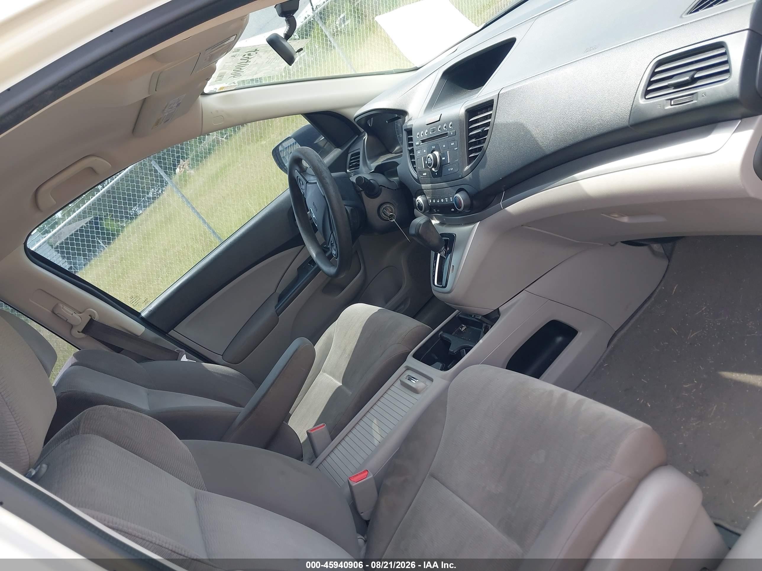 2014 Honda Cr-v Lx White vin: 5J6RM3H34EL016567