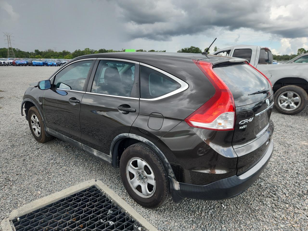 2014 Honda Cr-v Lx Gray vin: 5J6RM3H34EL016715