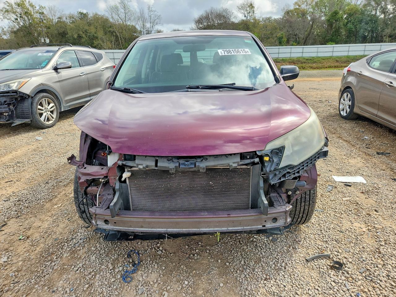 2014 Honda Cr-v Lx Maroon vin: 5J6RM3H34EL029383
