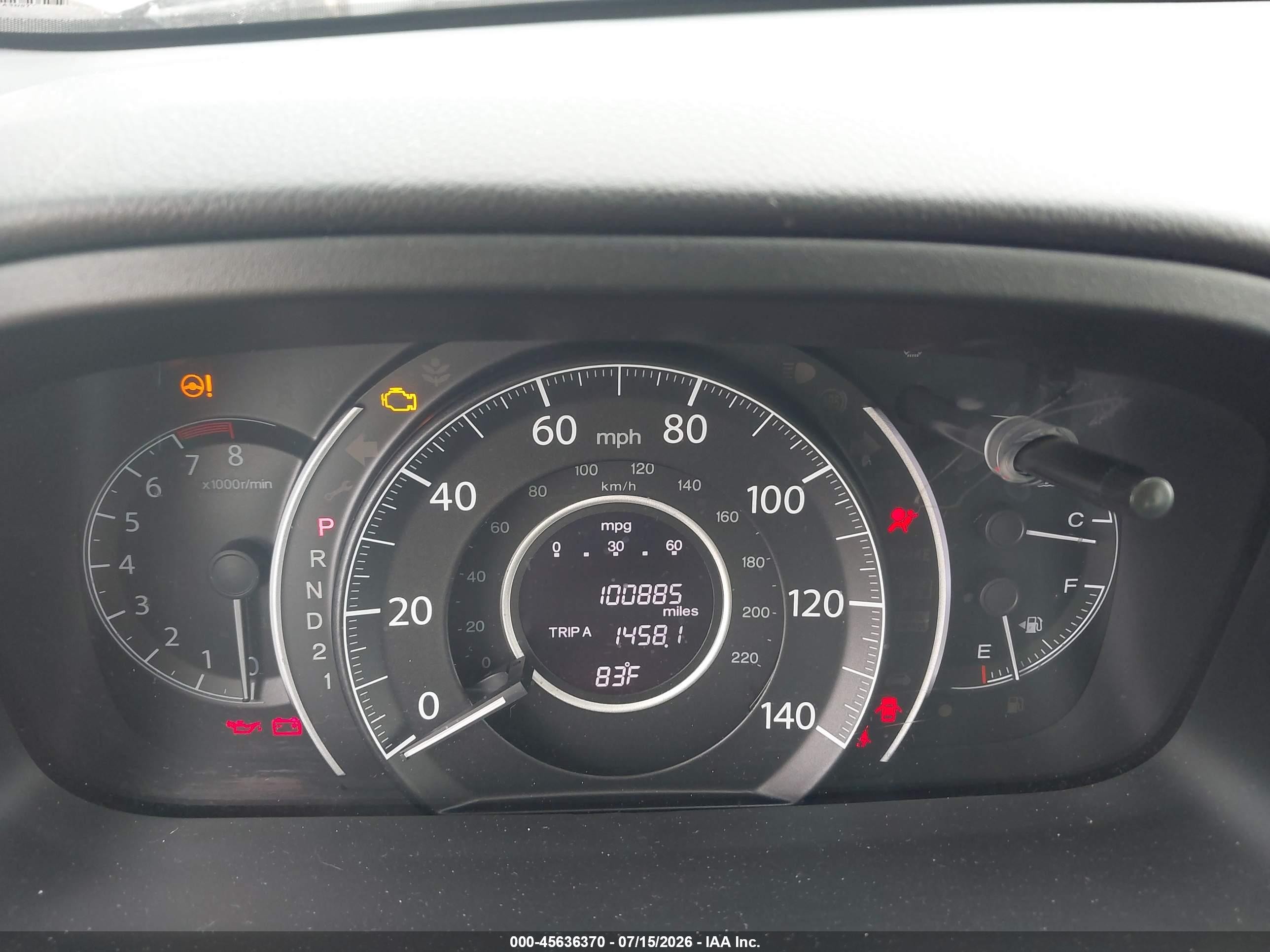 2012 Honda Cr-v Lx Gray vin: 5J6RM3H35CL010046