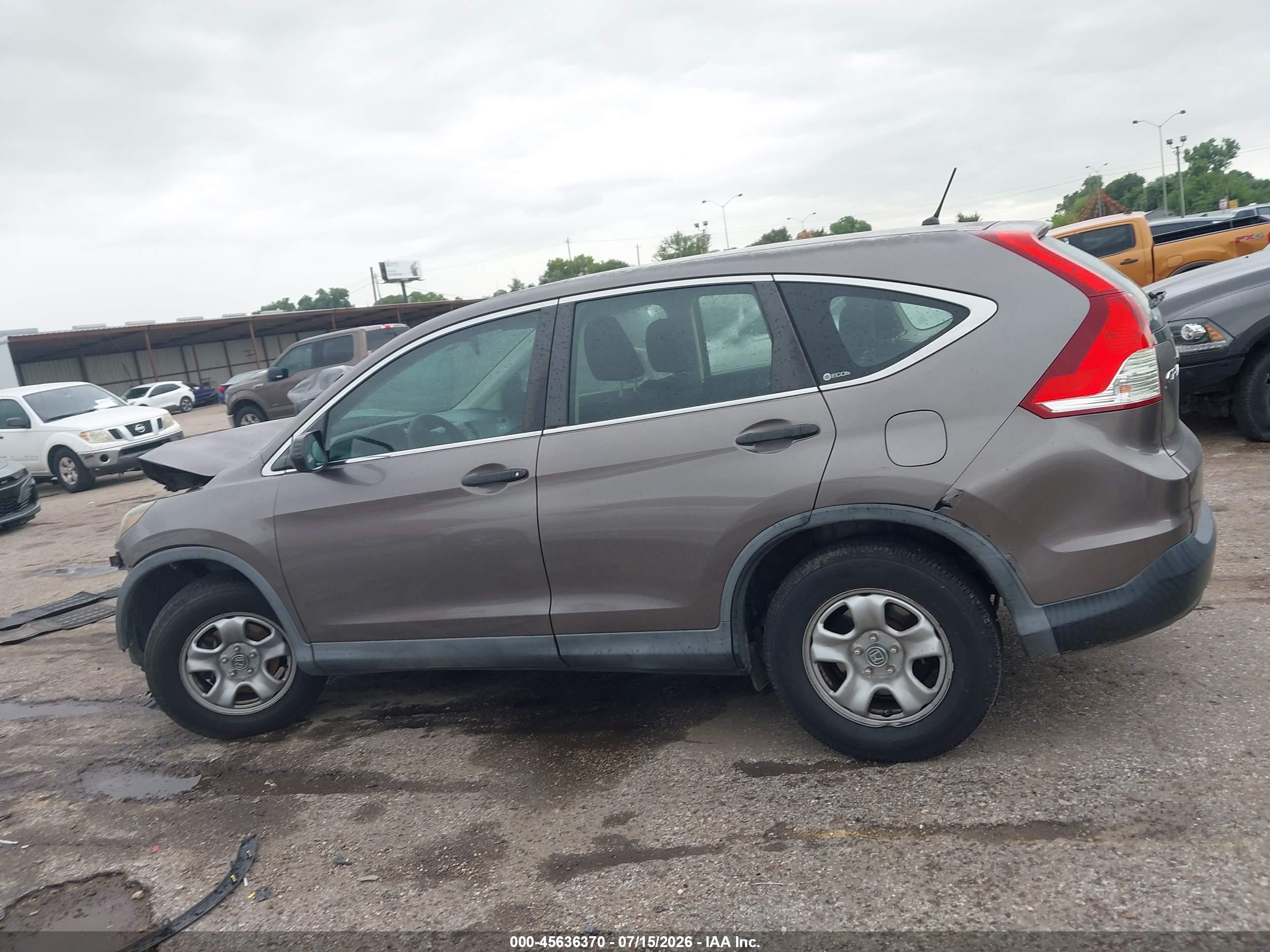 2012 Honda Cr-v Lx Gray vin: 5J6RM3H35CL010046