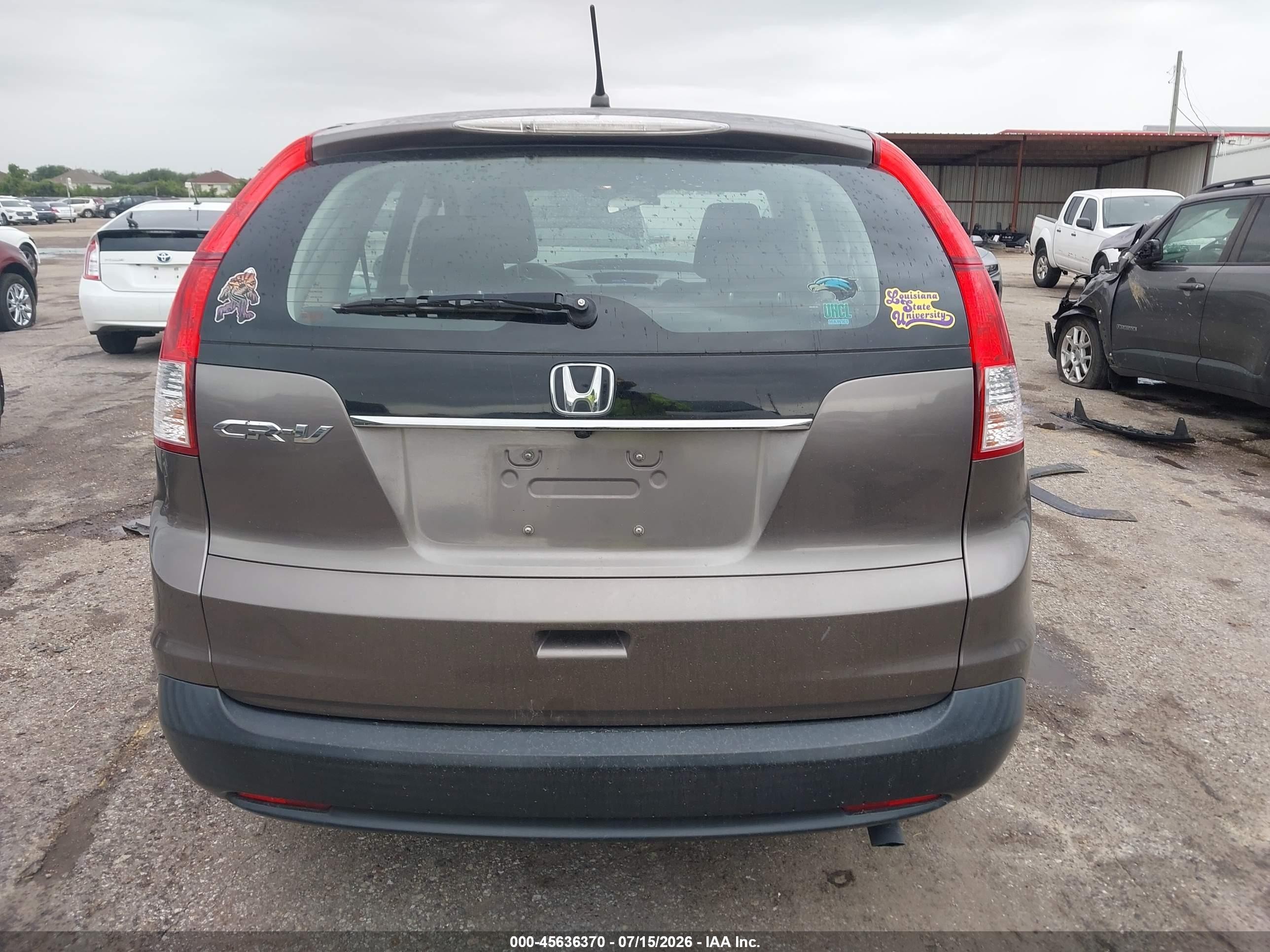 2012 Honda Cr-v Lx Gray vin: 5J6RM3H35CL010046