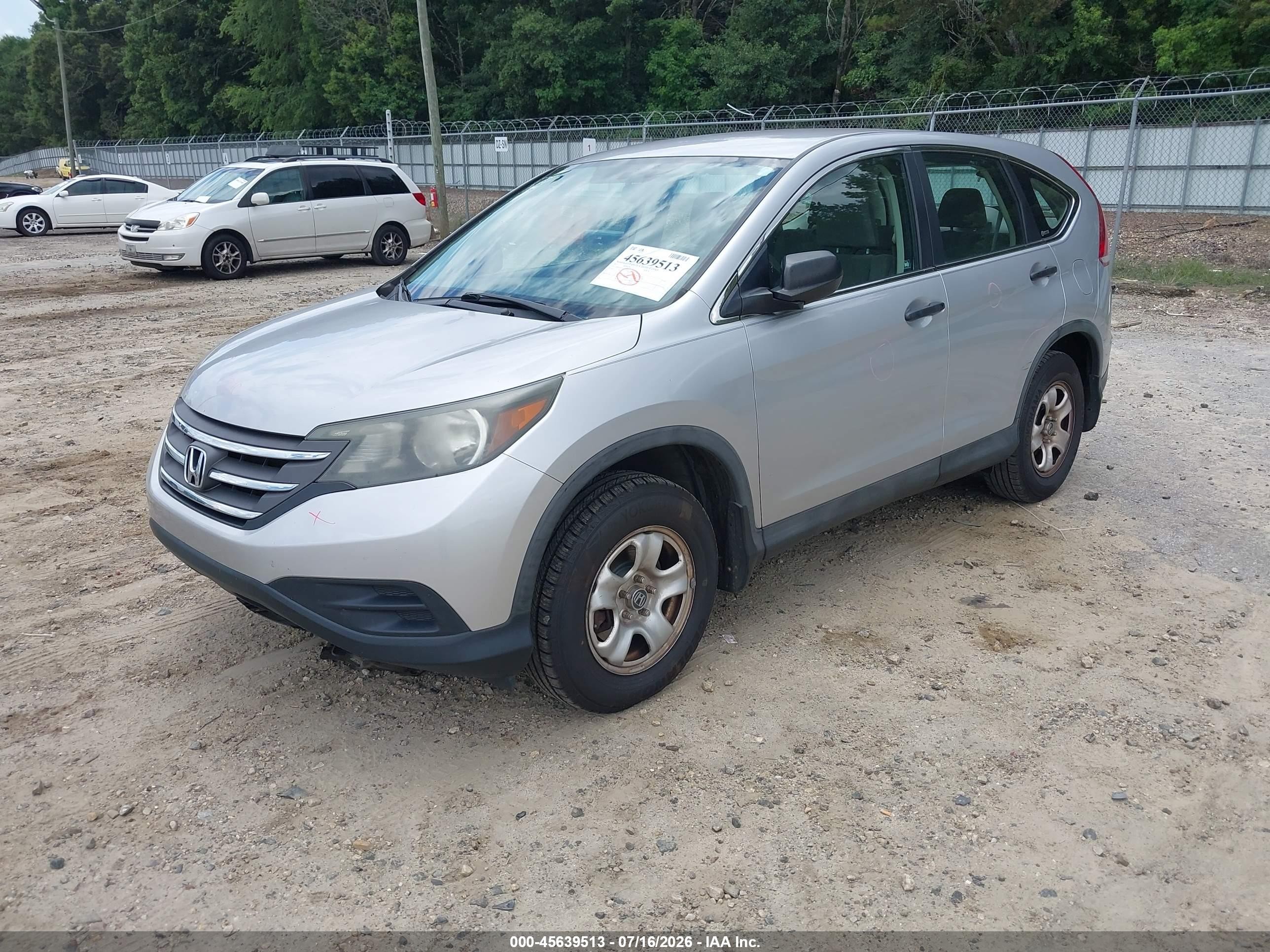2012 Honda Cr-v Lx Silver vin: 5J6RM3H35CL024352