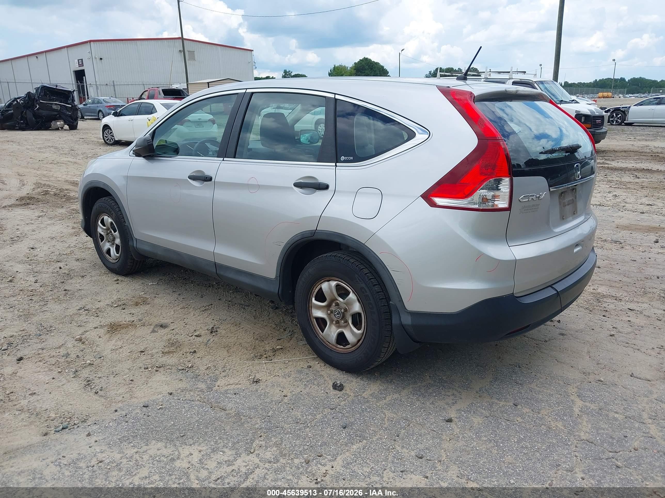 2012 Honda Cr-v Lx Silver vin: 5J6RM3H35CL024352