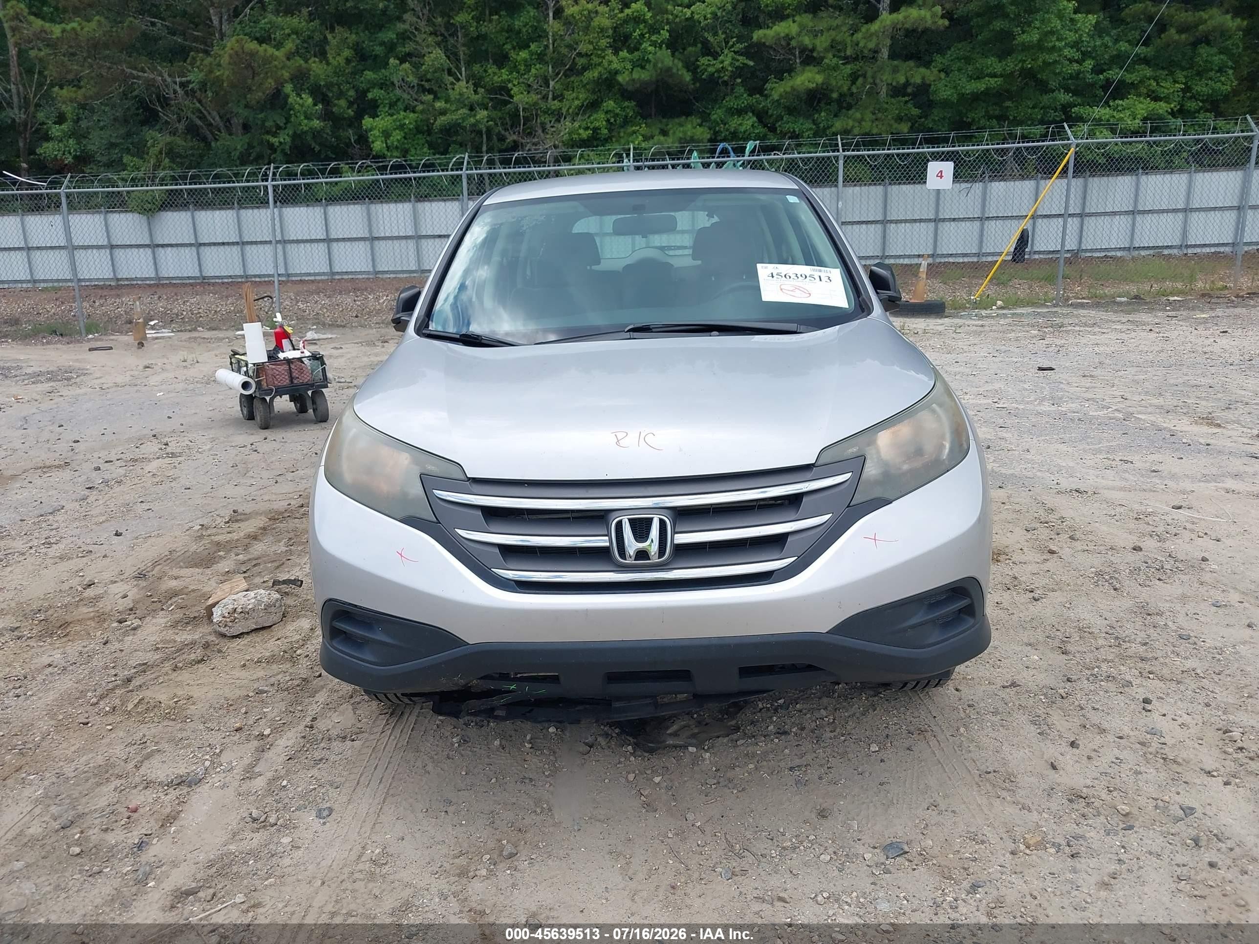 2012 Honda Cr-v Lx Silver vin: 5J6RM3H35CL024352