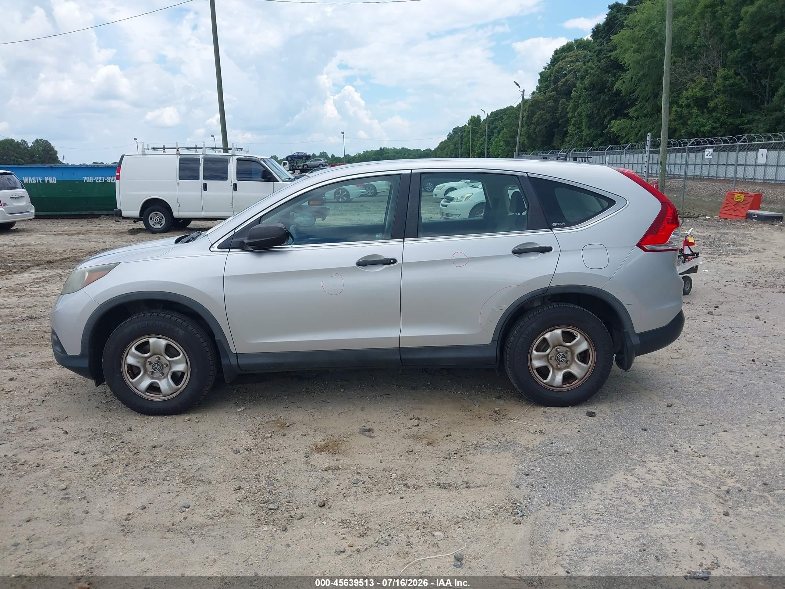 2012 Honda Cr-v Lx Silver vin: 5J6RM3H35CL024352