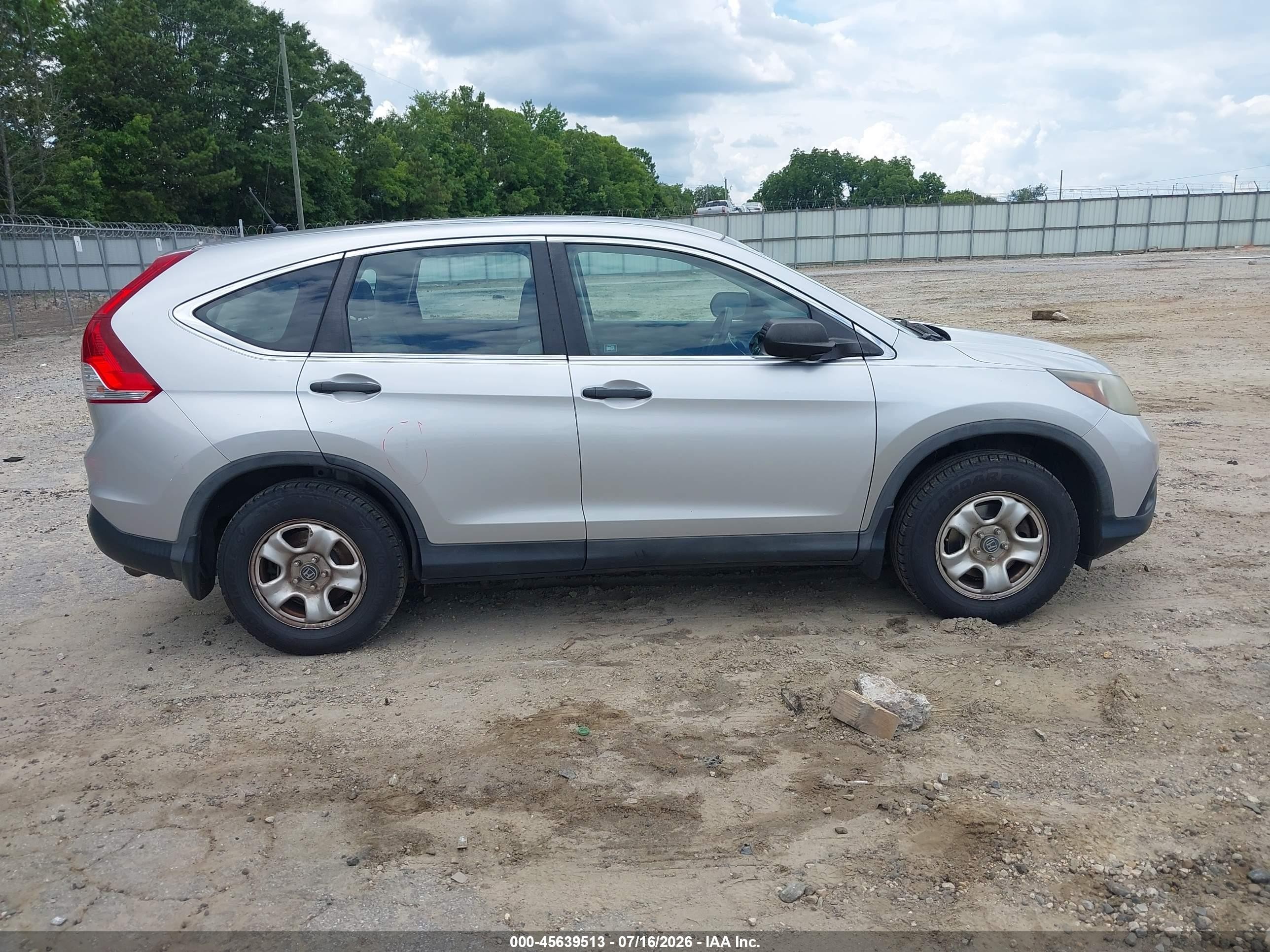 2012 Honda Cr-v Lx Silver vin: 5J6RM3H35CL024352