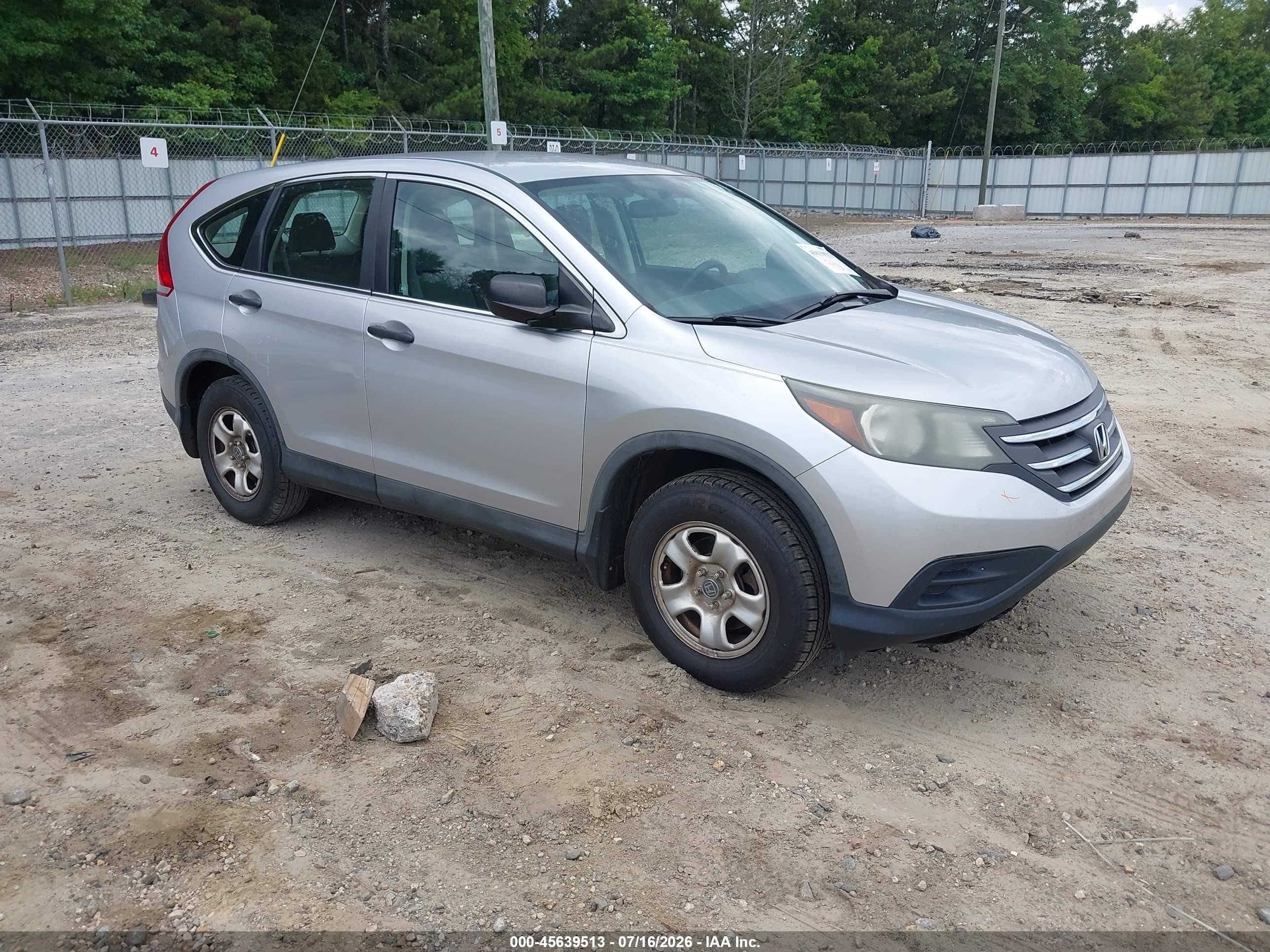 2012 Honda Cr-v Lx Silver vin: 5J6RM3H35CL024352