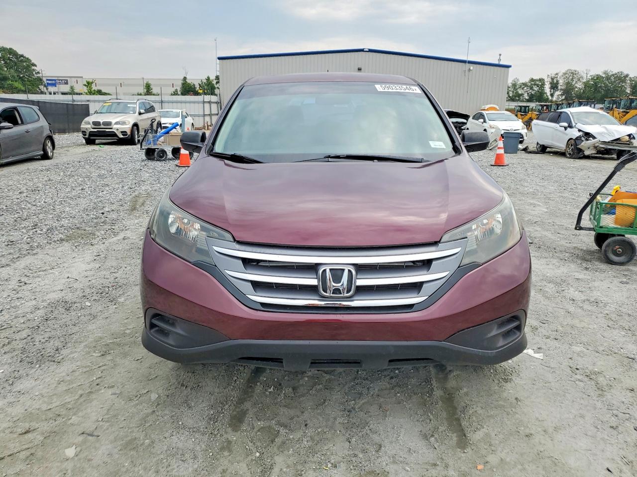 2012 Honda Cr-v Lx Burgundy vin: 5J6RM3H35CL035951