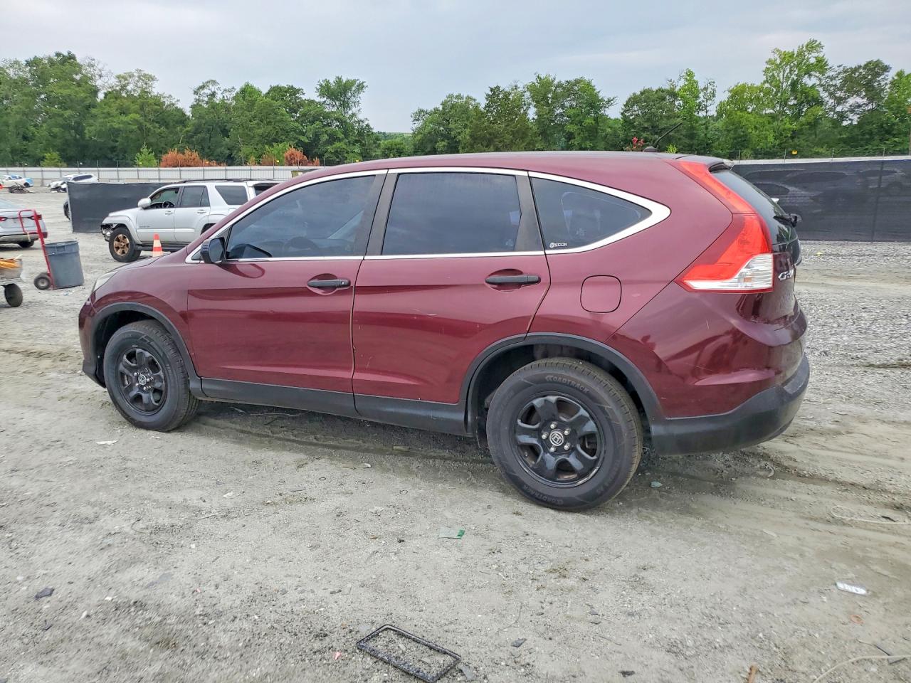 2012 Honda Cr-v Lx Burgundy vin: 5J6RM3H35CL035951