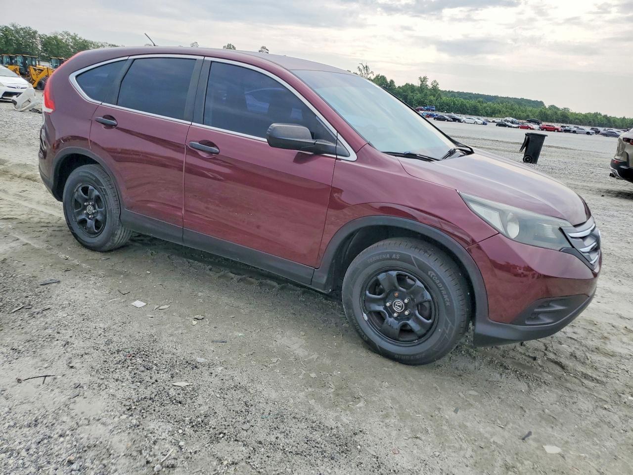 2012 Honda Cr-v Lx Burgundy vin: 5J6RM3H35CL035951