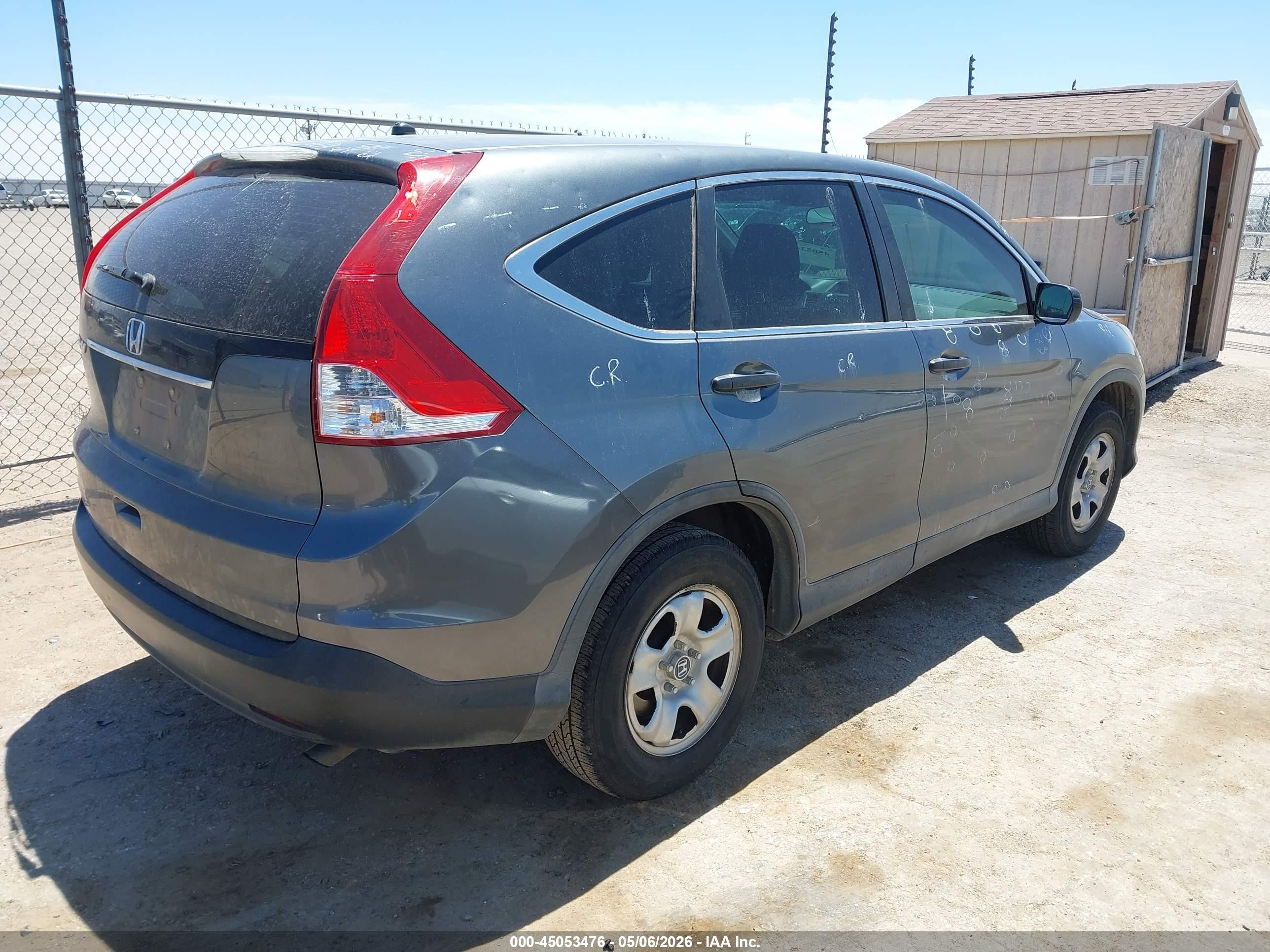 2013 Honda Cr-v Lx Серый vin: 5J6RM3H35DL034090