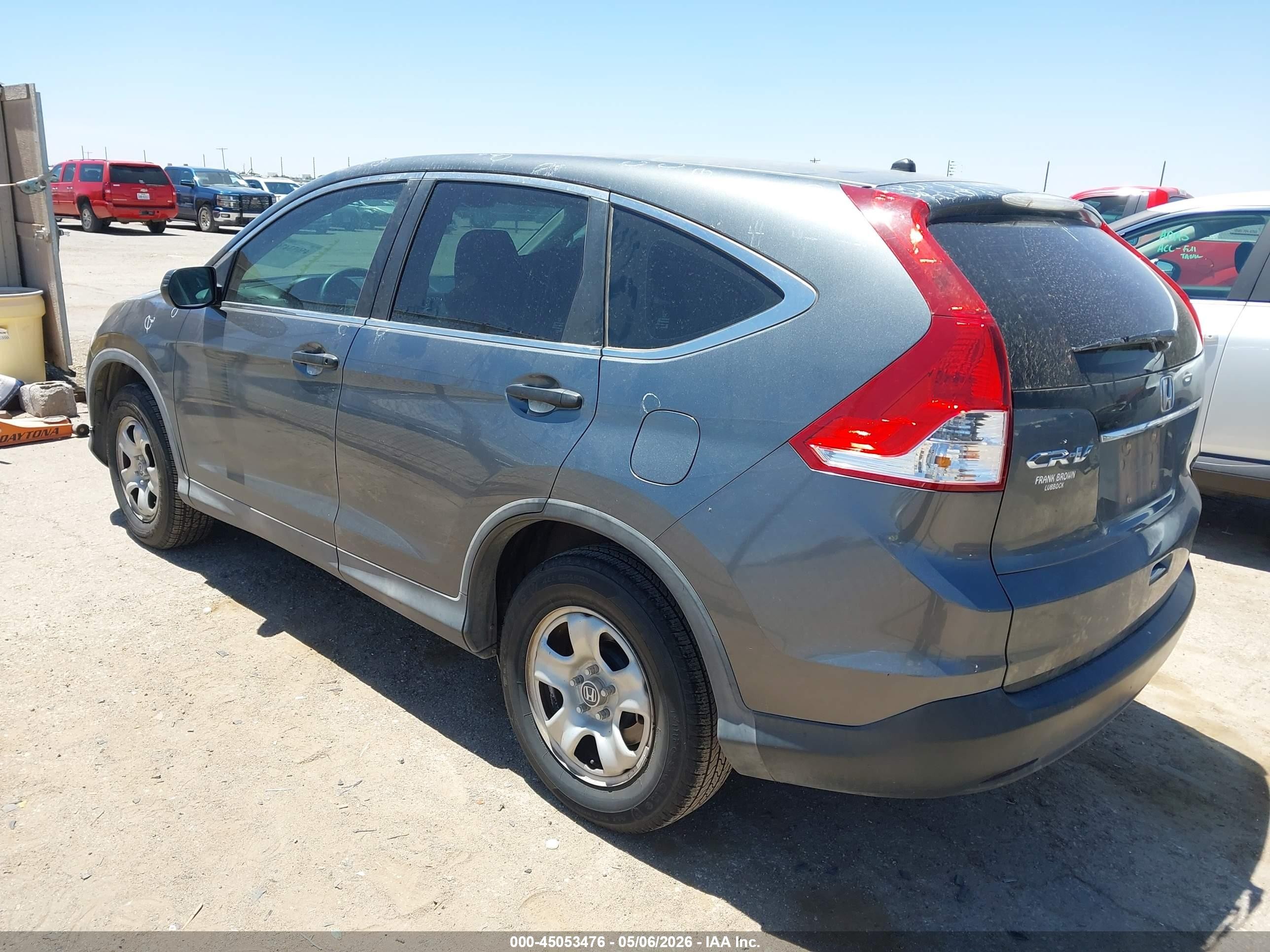 2013 Honda Cr-v Lx Серый vin: 5J6RM3H35DL034090