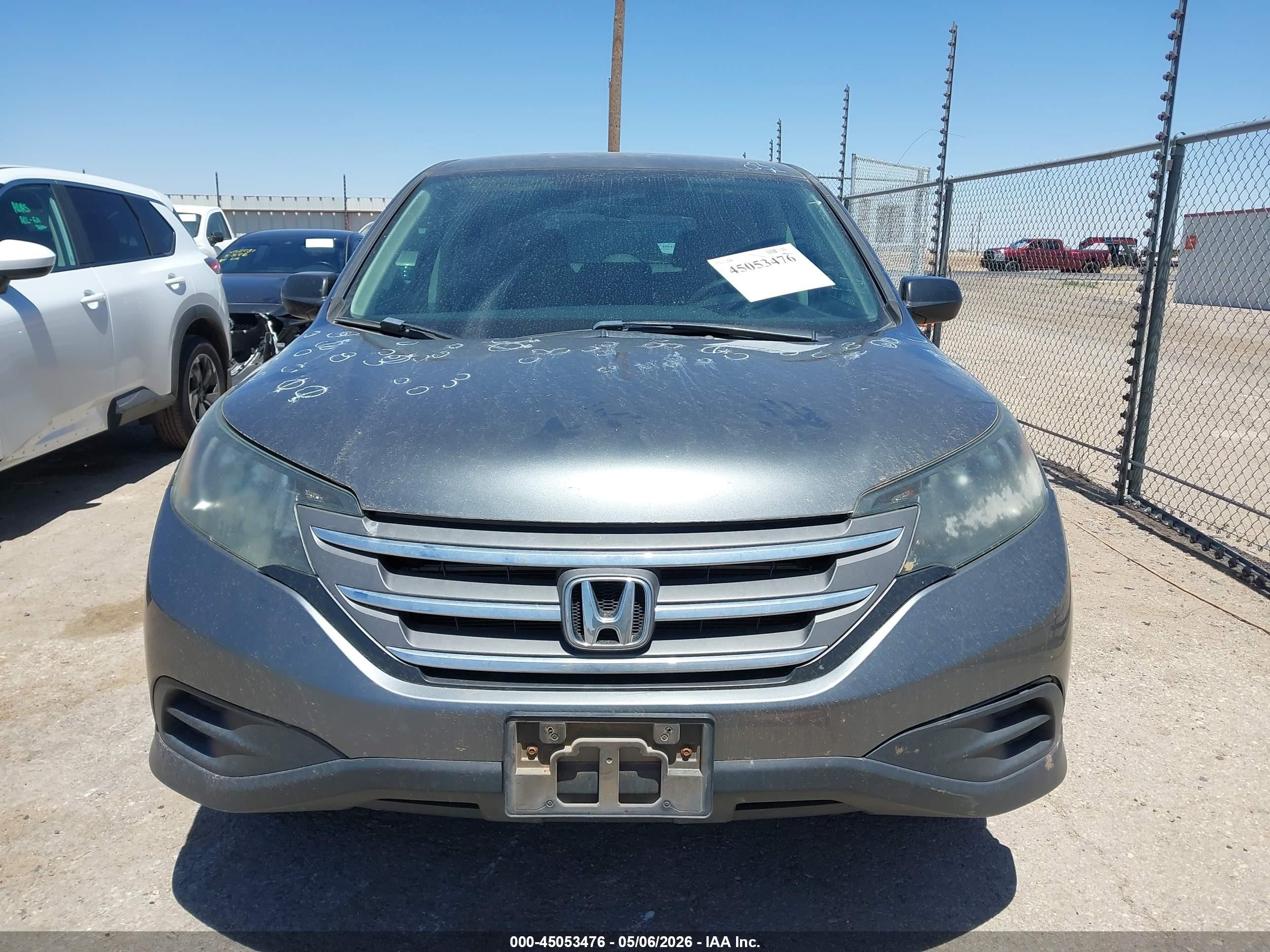 2013 Honda Cr-v Lx Серый vin: 5J6RM3H35DL034090