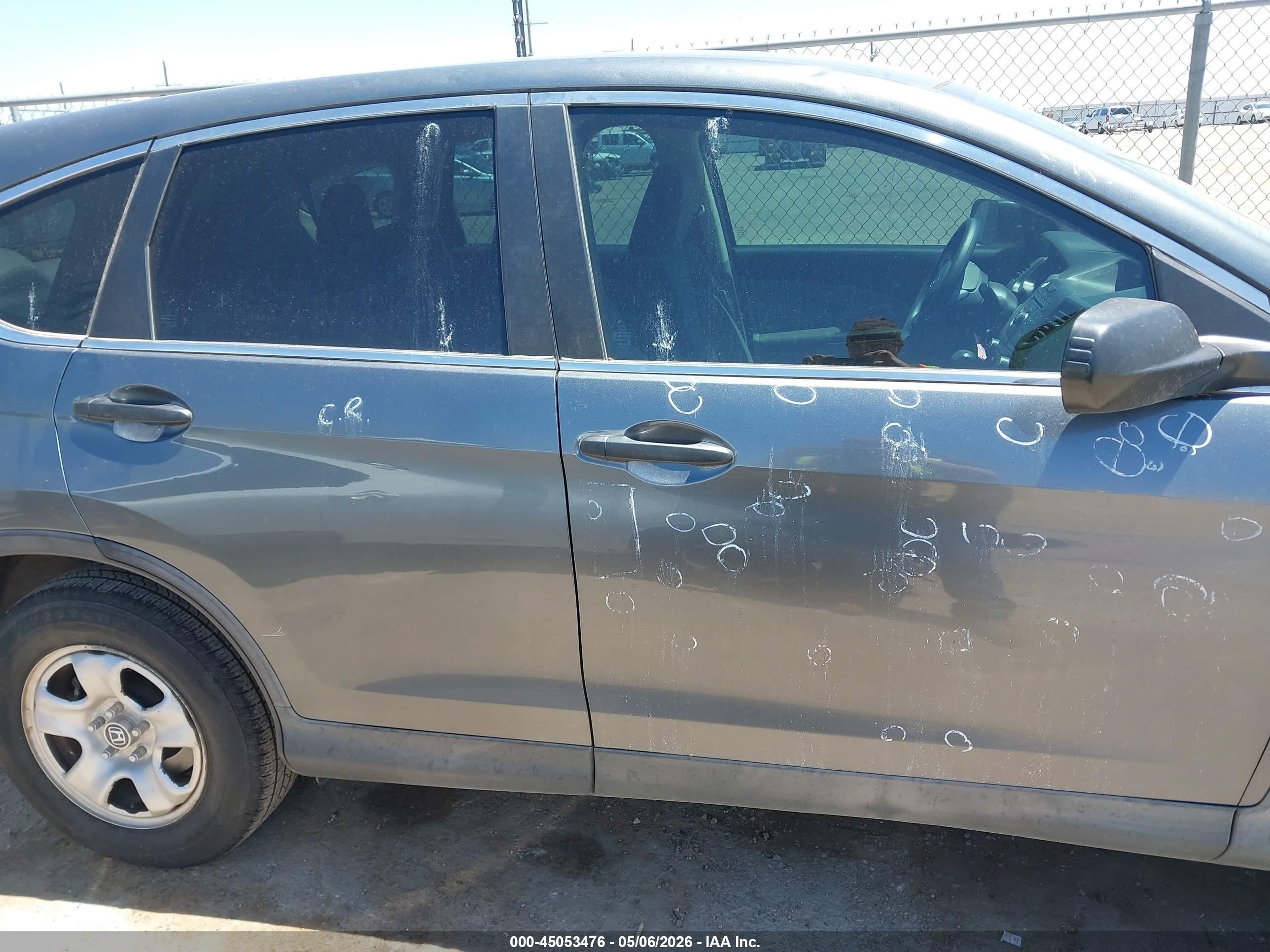 2013 Honda Cr-v Lx Серый vin: 5J6RM3H35DL034090