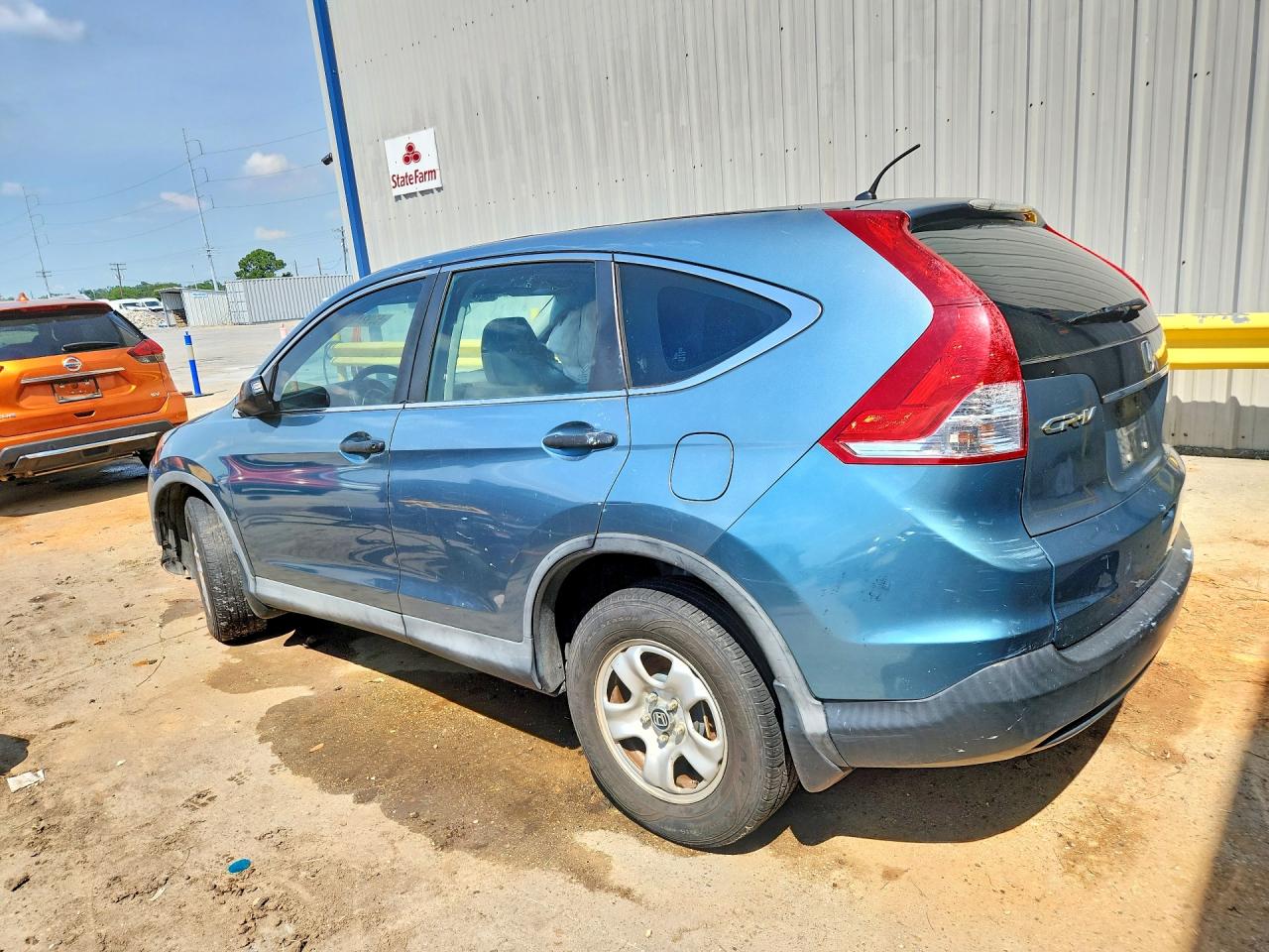 2013 Honda Cr-v Lx Blue vin: 5J6RM3H35DL036518