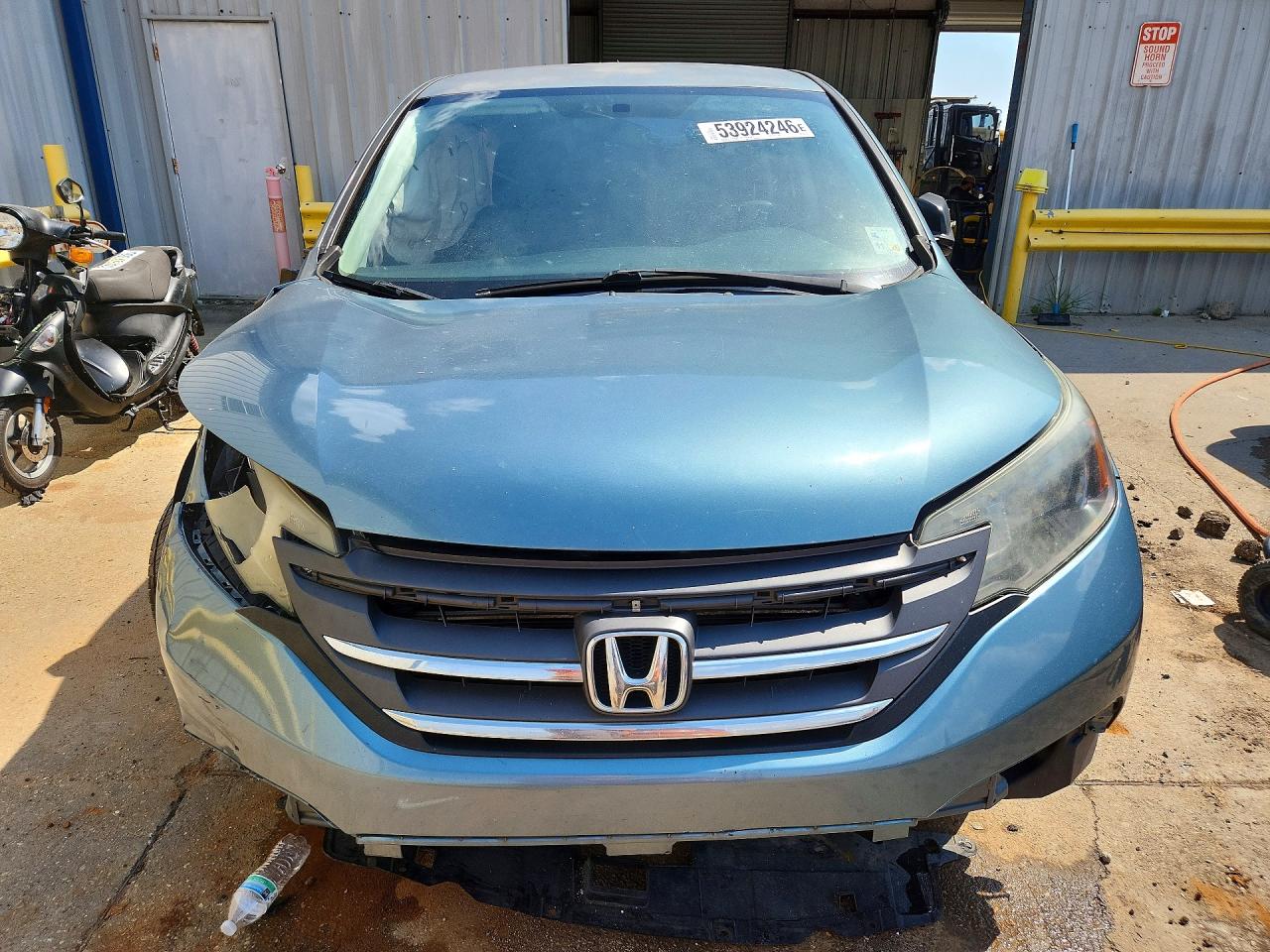 2013 Honda Cr-v Lx Blue vin: 5J6RM3H35DL036518