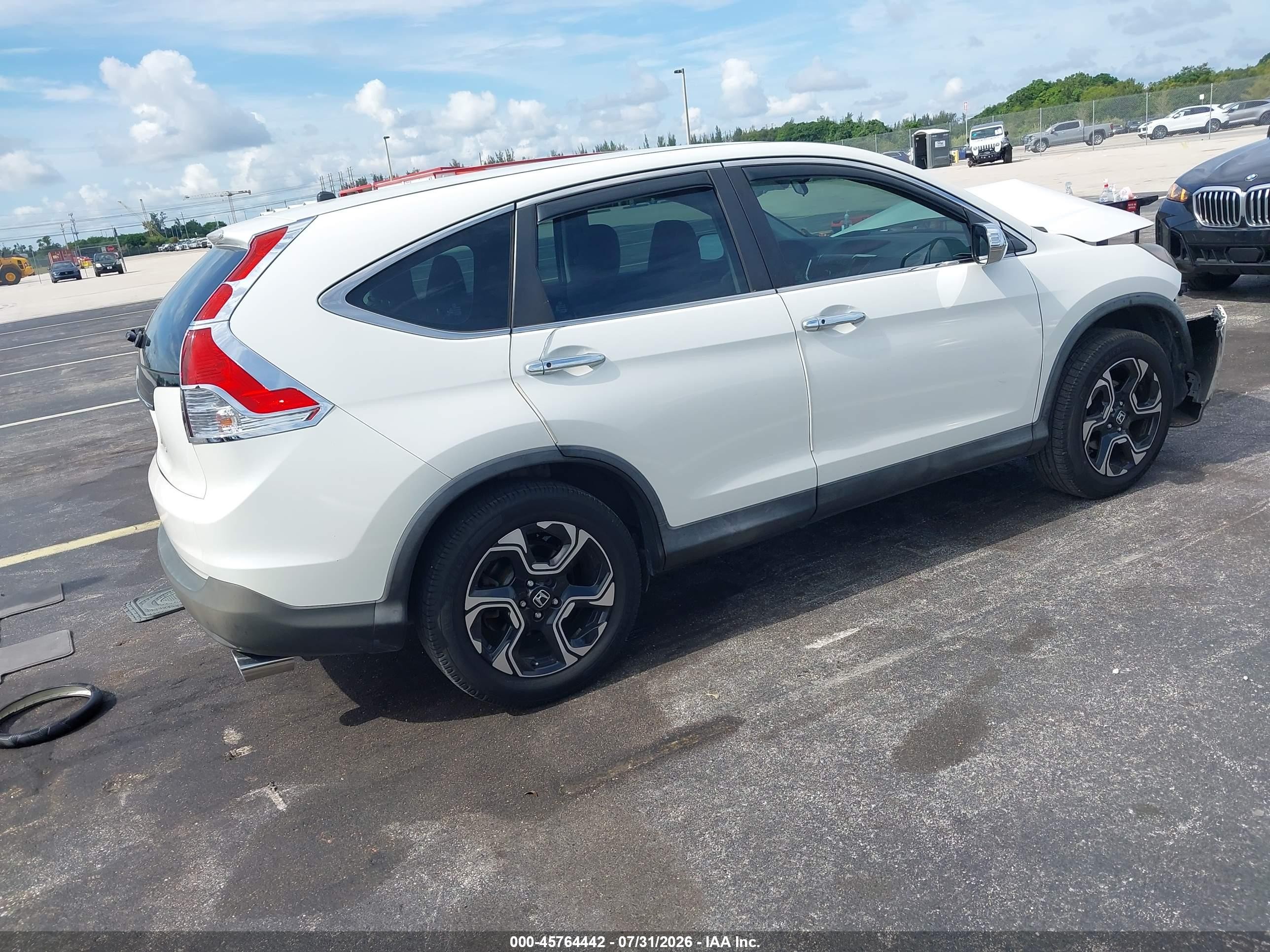 2013 Honda Cr-v Lx Белый vin: 5J6RM3H35DL041606