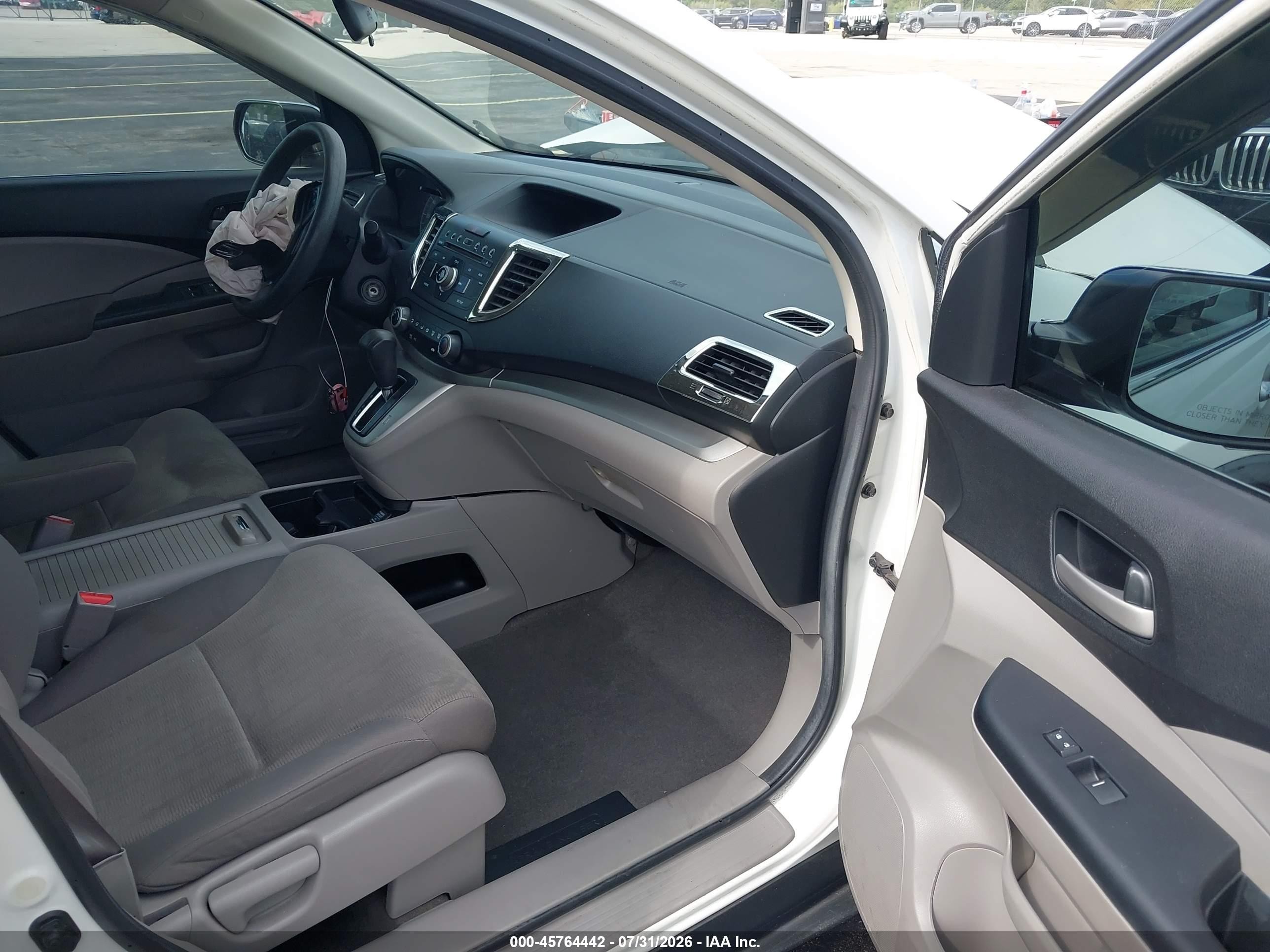 2013 Honda Cr-v Lx Белый vin: 5J6RM3H35DL041606