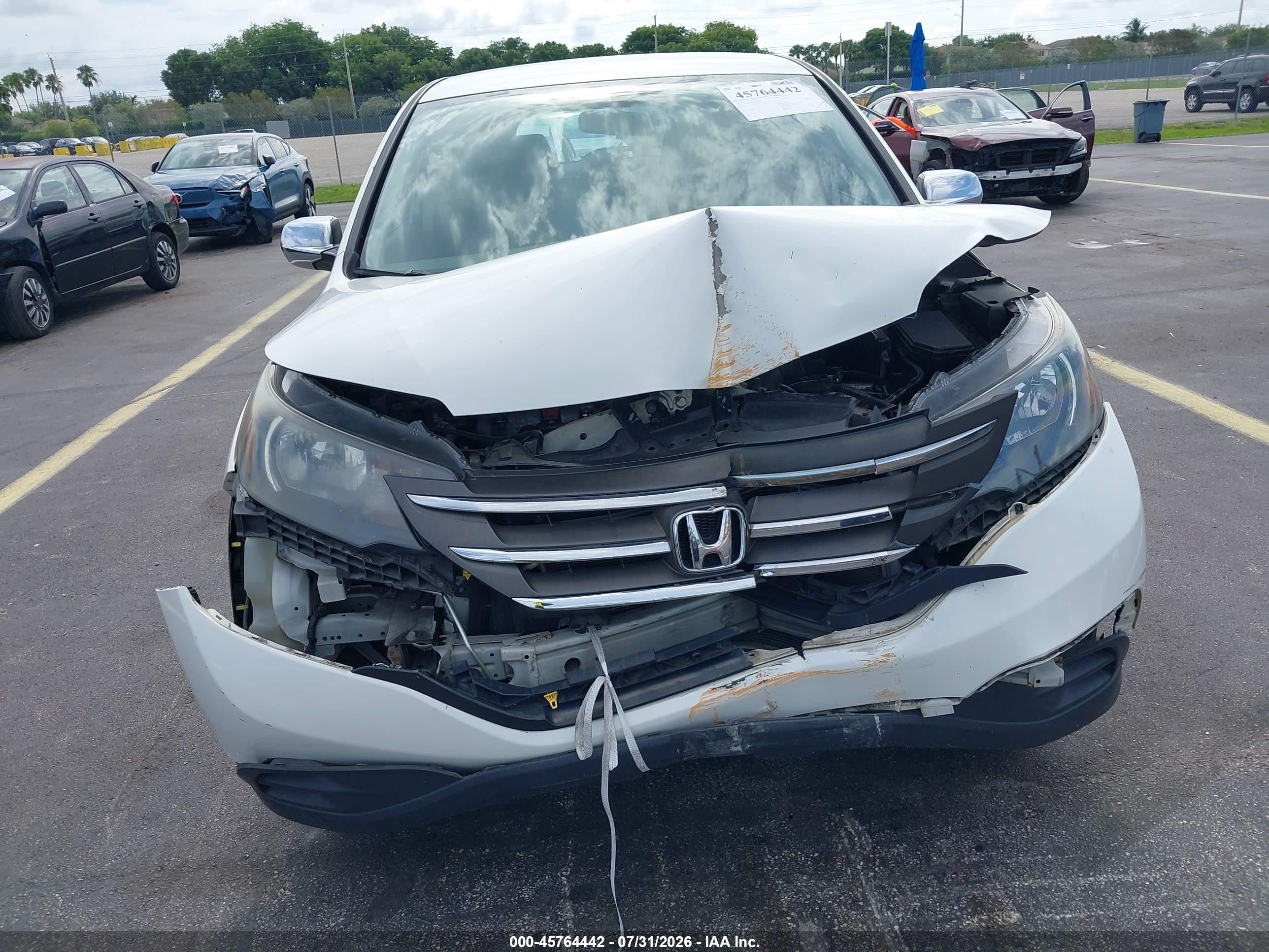 2013 Honda Cr-v Lx Белый vin: 5J6RM3H35DL041606
