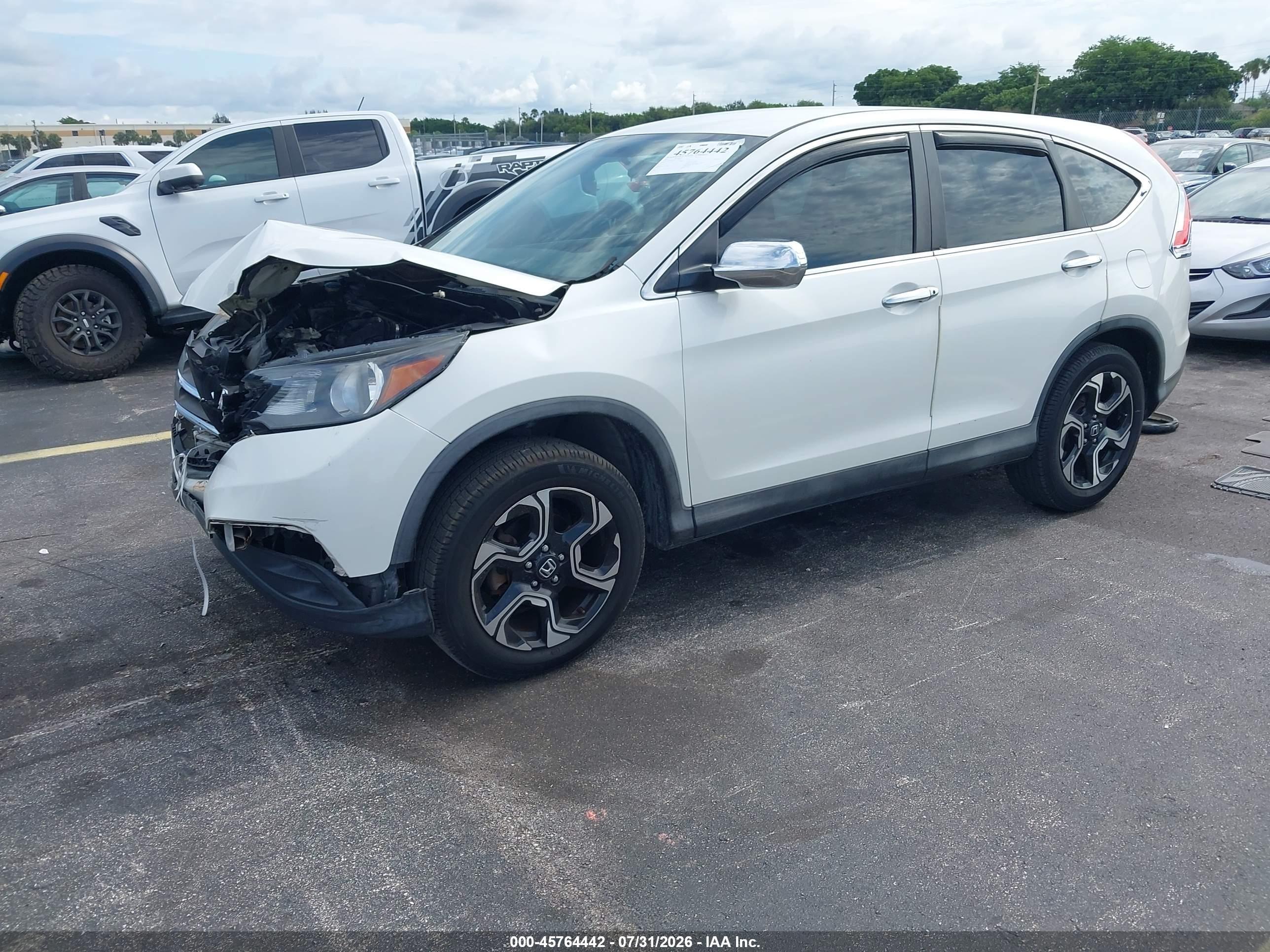 2013 Honda Cr-v Lx Белый vin: 5J6RM3H35DL041606
