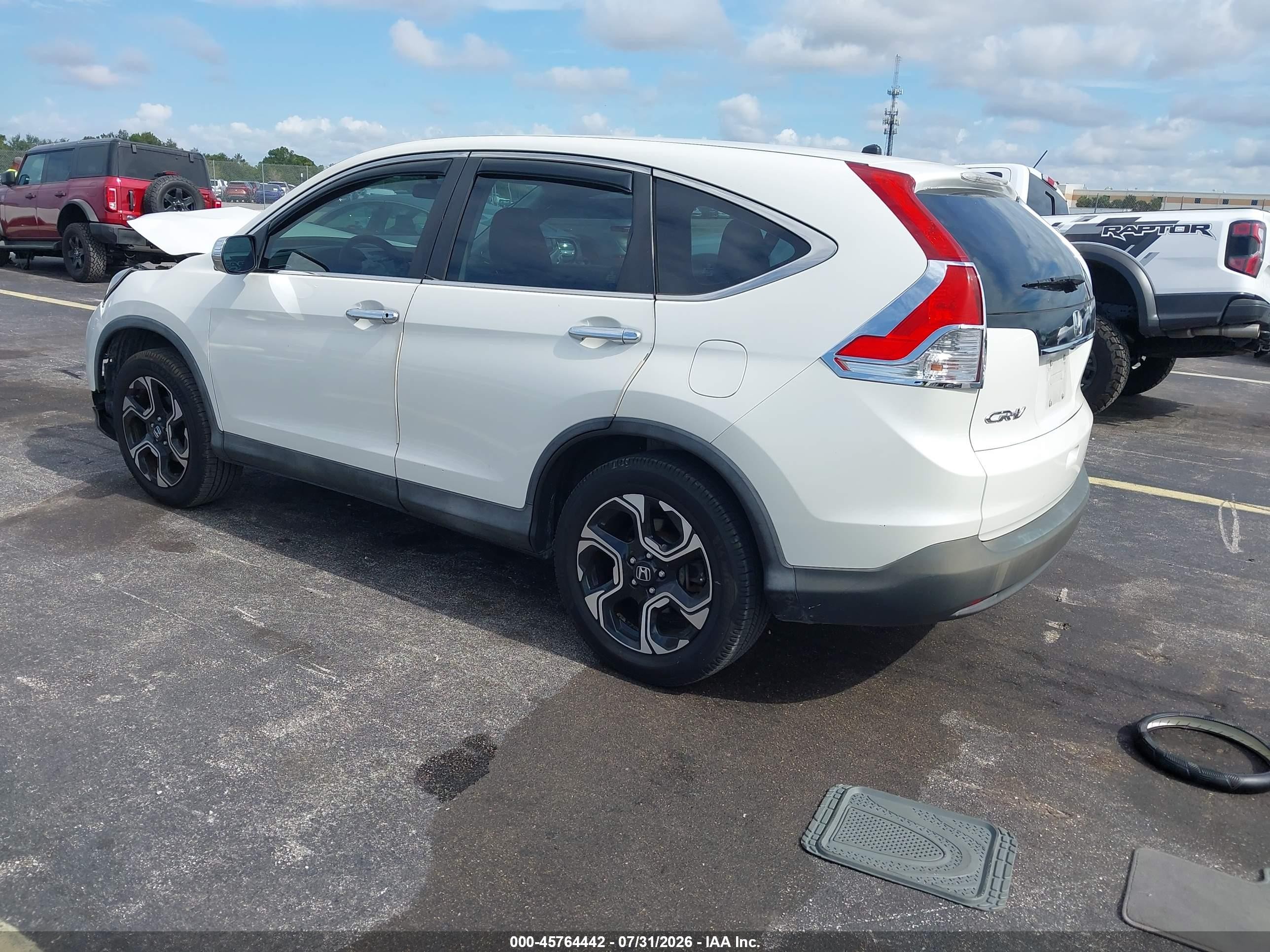 2013 Honda Cr-v Lx Белый vin: 5J6RM3H35DL041606