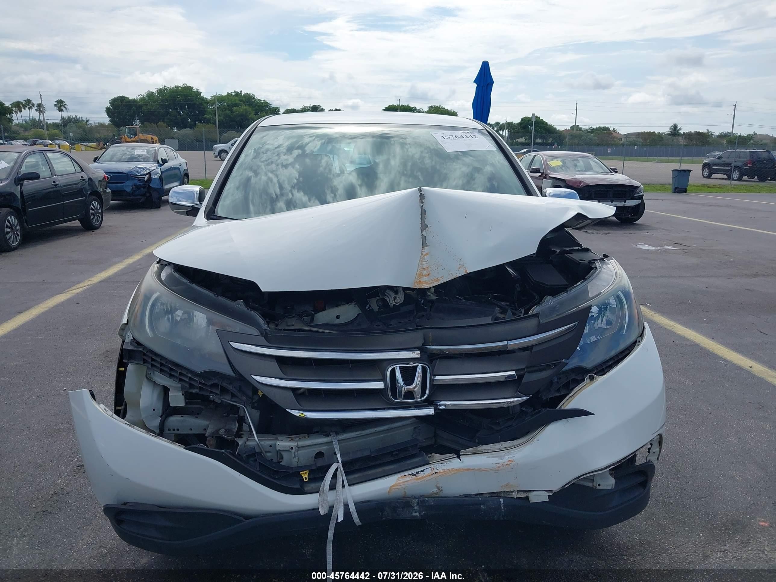2013 Honda Cr-v Lx Белый vin: 5J6RM3H35DL041606
