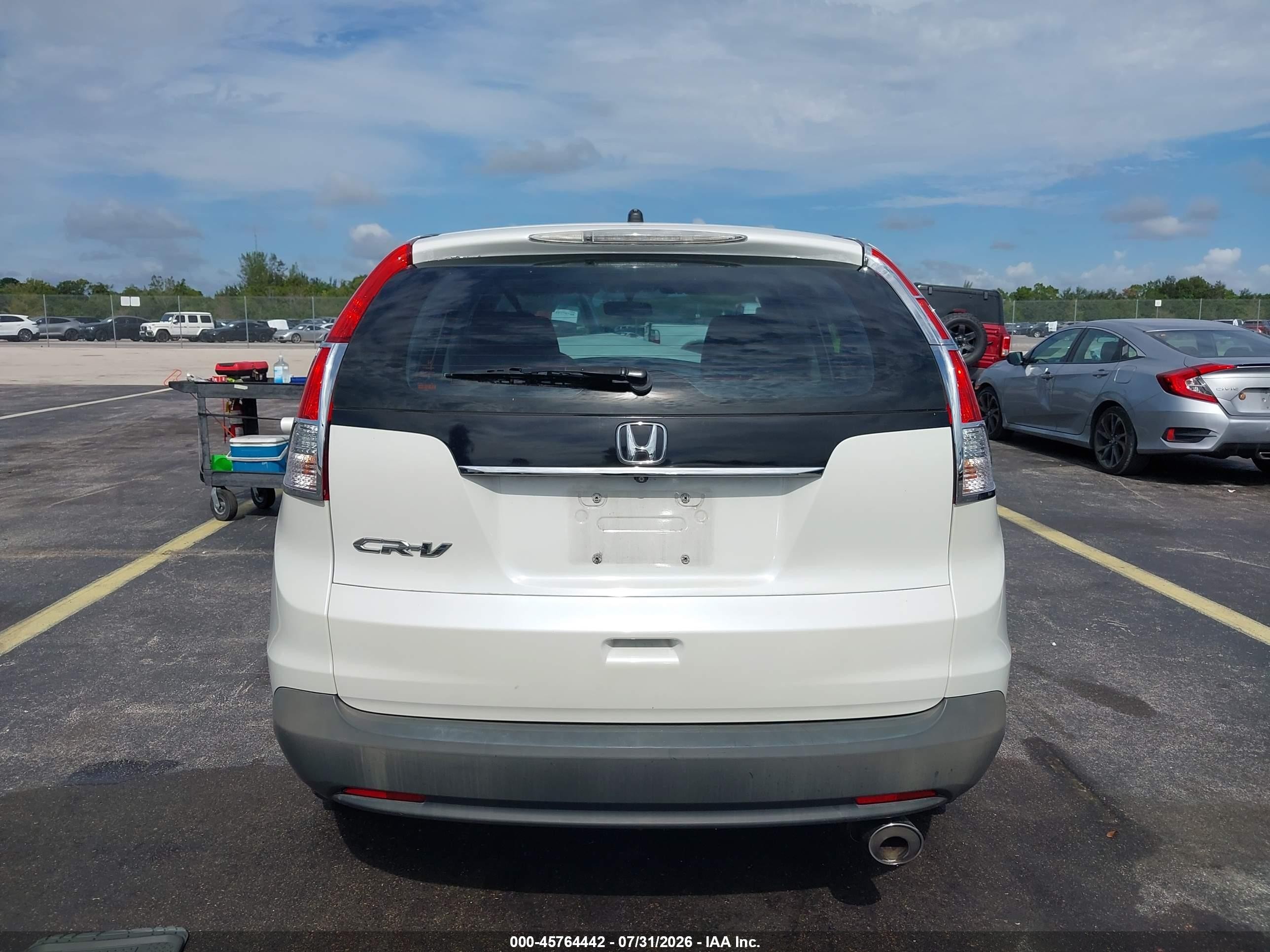 2013 Honda Cr-v Lx Белый vin: 5J6RM3H35DL041606
