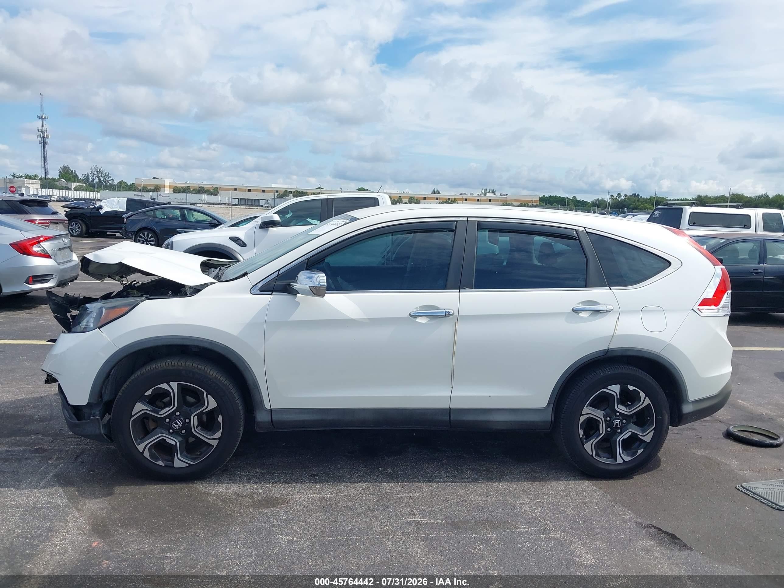 2013 Honda Cr-v Lx Белый vin: 5J6RM3H35DL041606