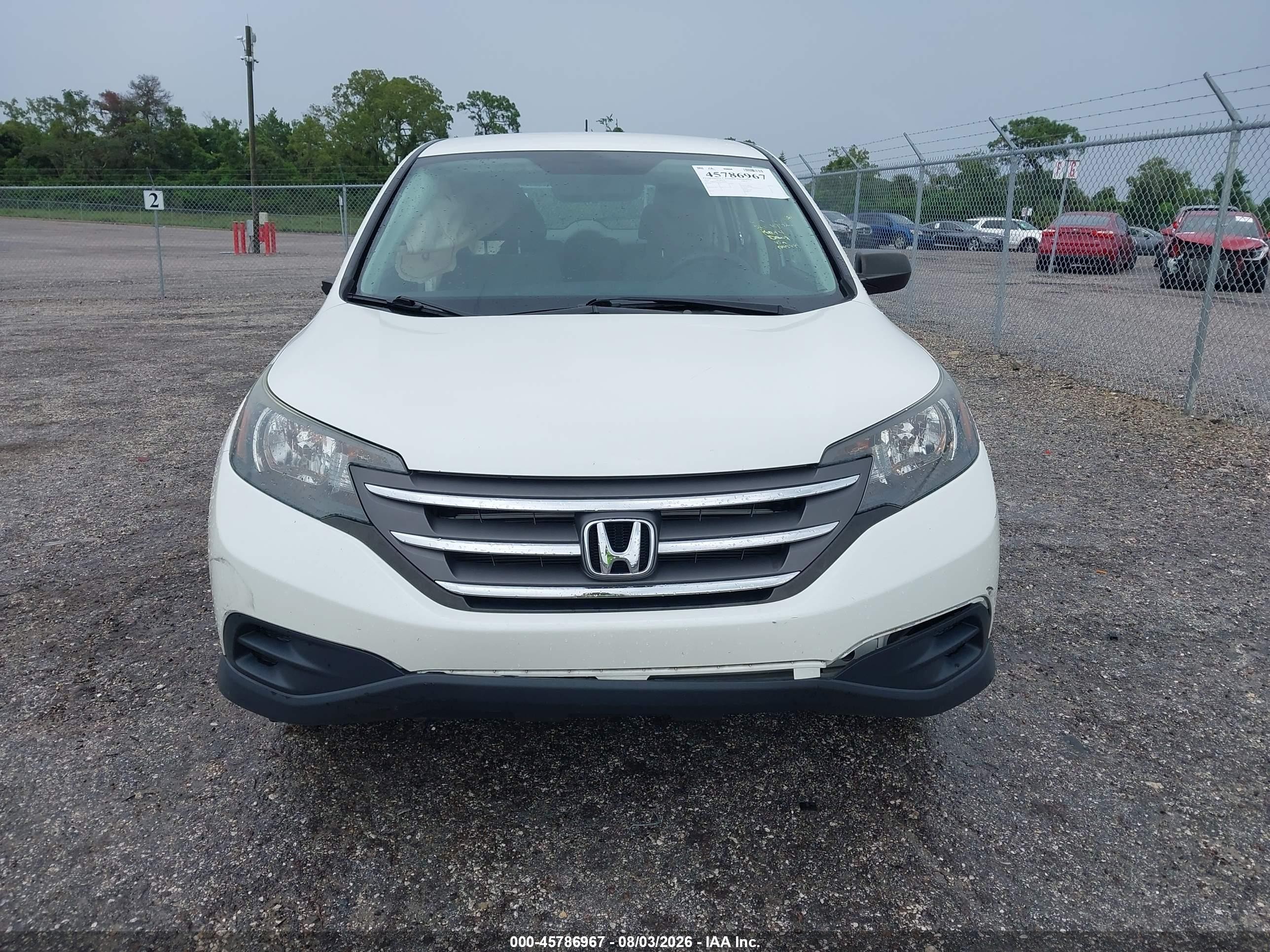 2013 Honda Cr-v Lx White vin: 5J6RM3H35DL045994