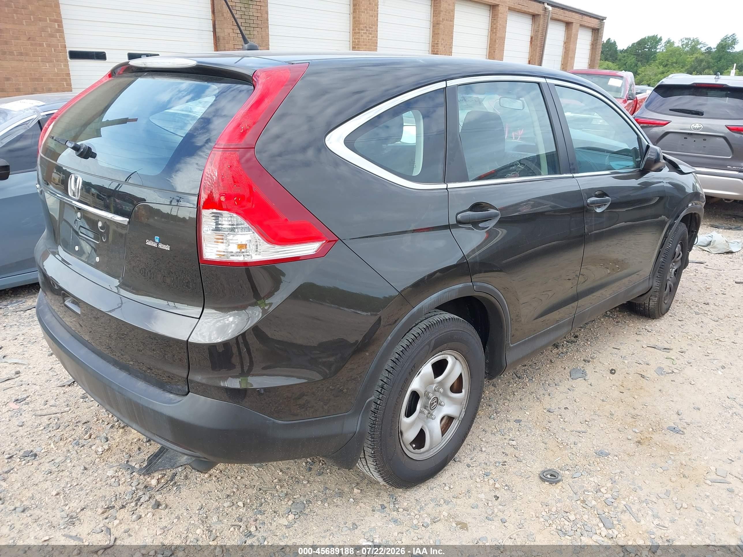 2014 Honda Cr-v Lx Gray vin: 5J6RM3H35EL013743