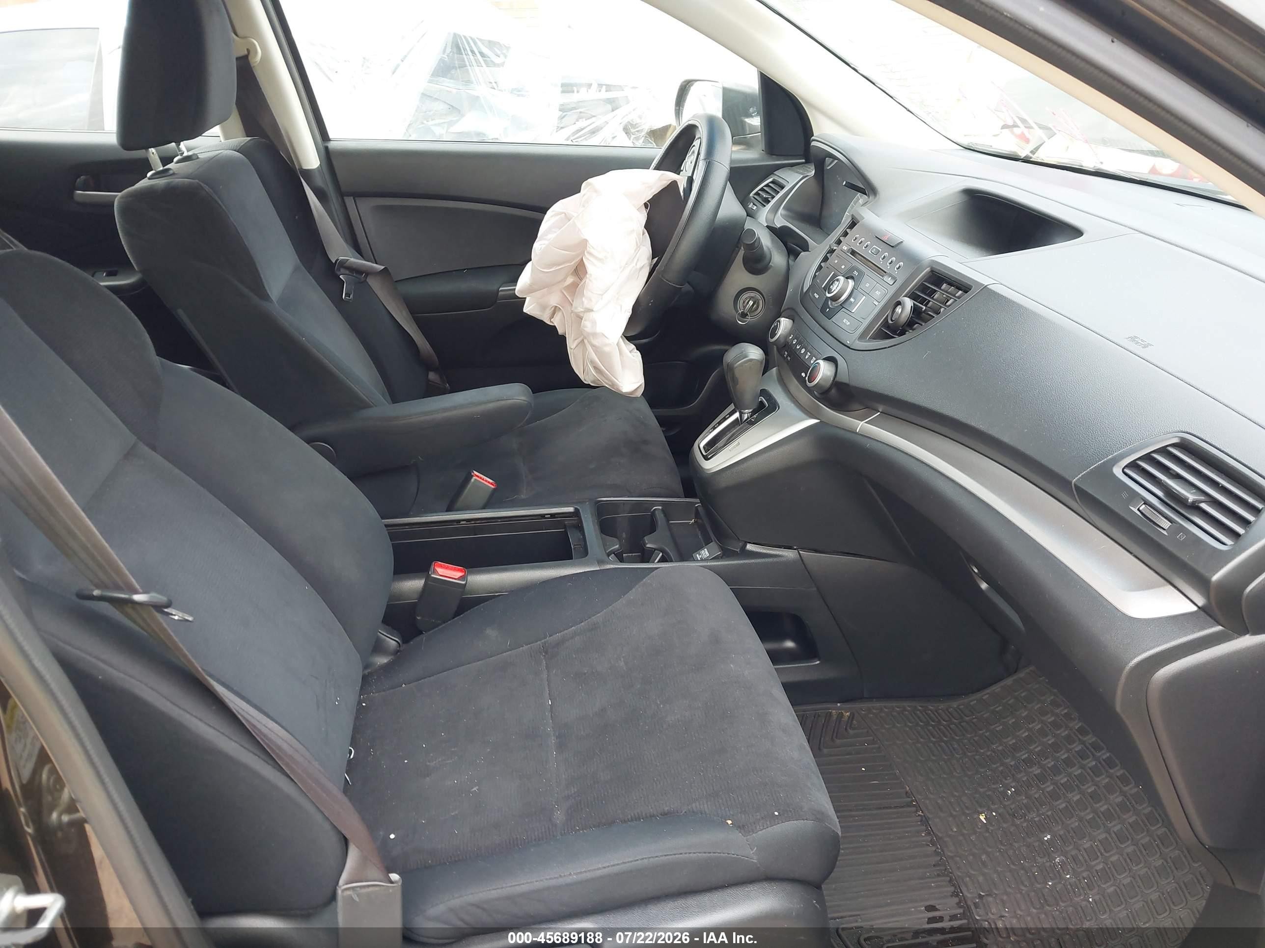 2014 Honda Cr-v Lx Gray vin: 5J6RM3H35EL013743