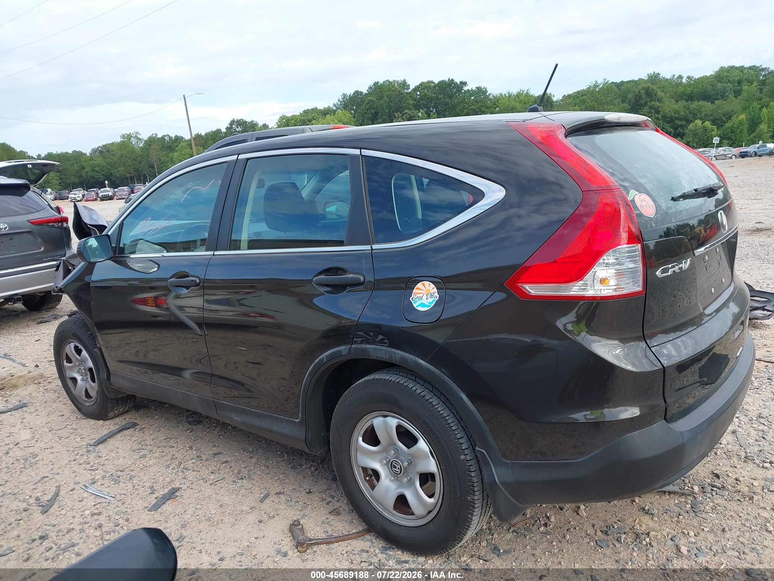 2014 Honda Cr-v Lx Gray vin: 5J6RM3H35EL013743