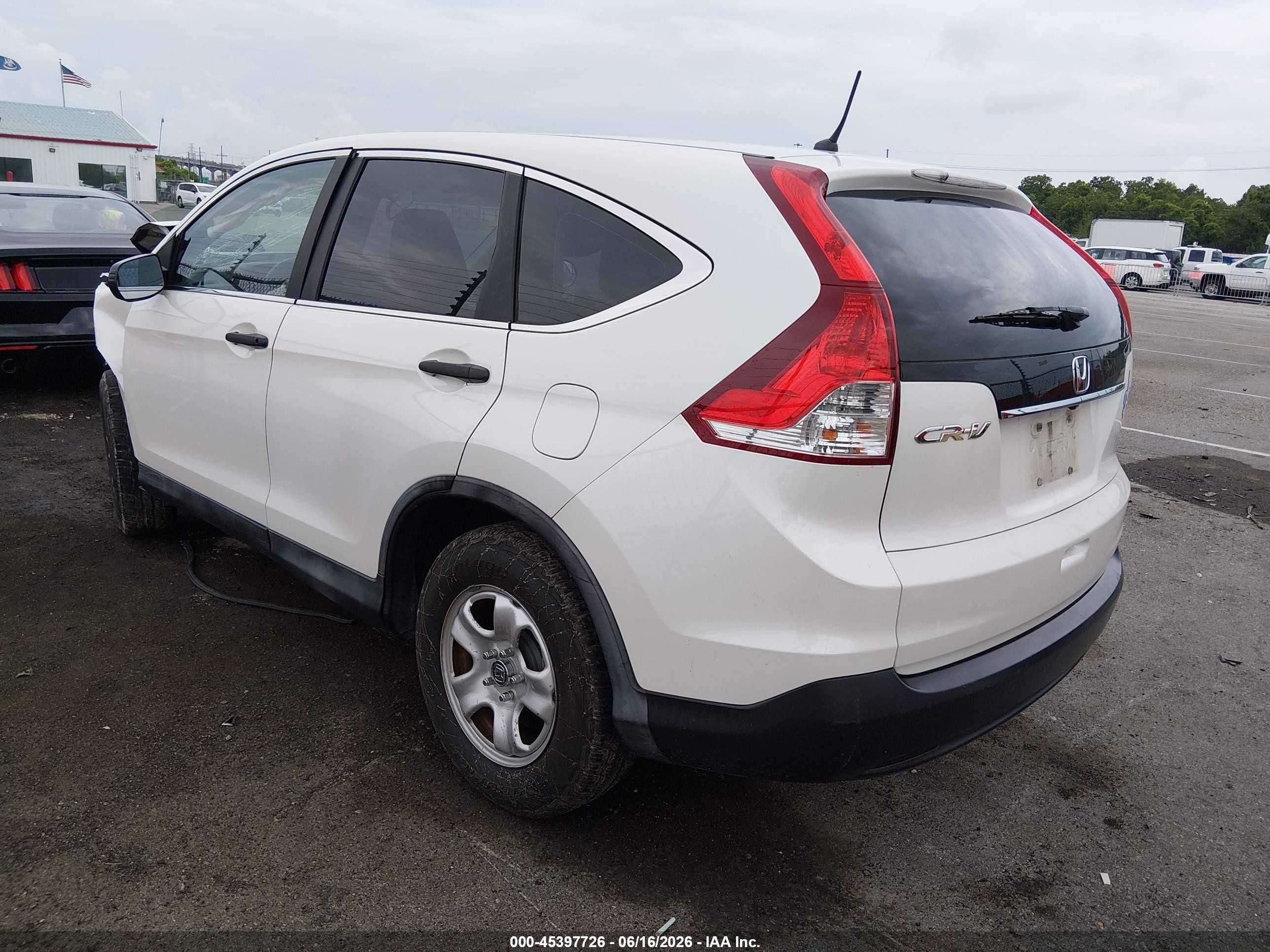 2014 Honda Cr-v Lx White vin: 5J6RM3H35EL019154
