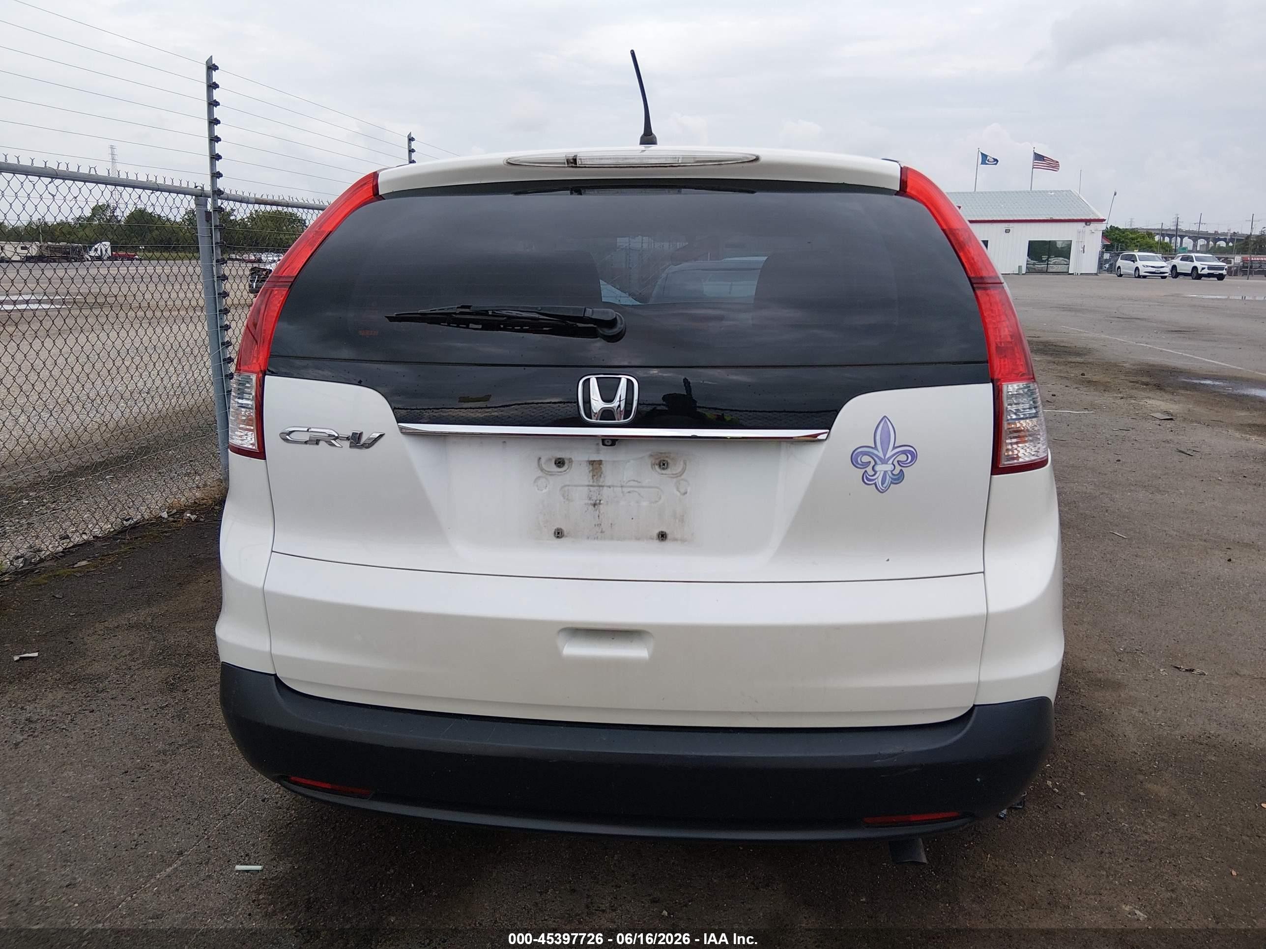 2014 Honda Cr-v Lx White vin: 5J6RM3H35EL019154