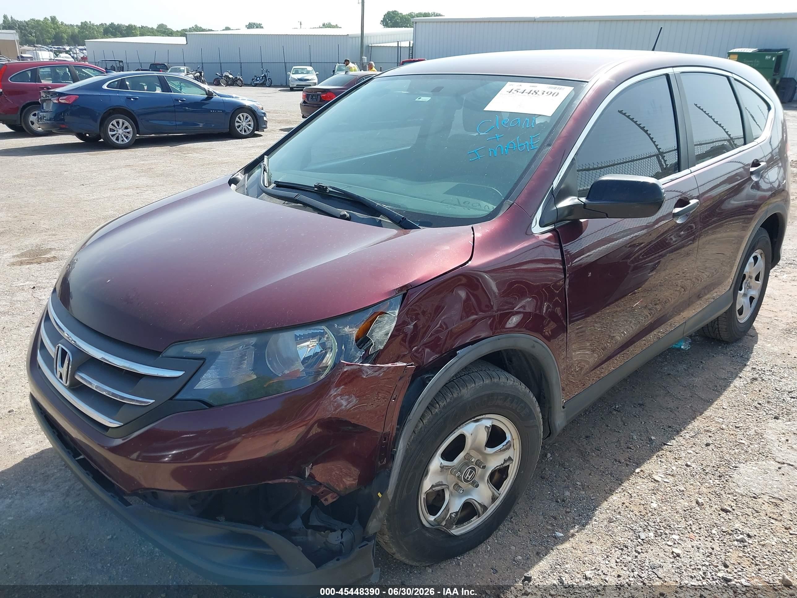 2014 Honda Cr-v Lx Темно-бордовый vin: 5J6RM3H35EL021888